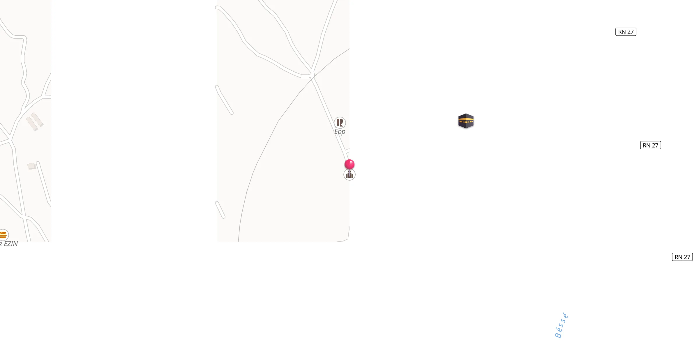 Carte de localisation : Mosquée