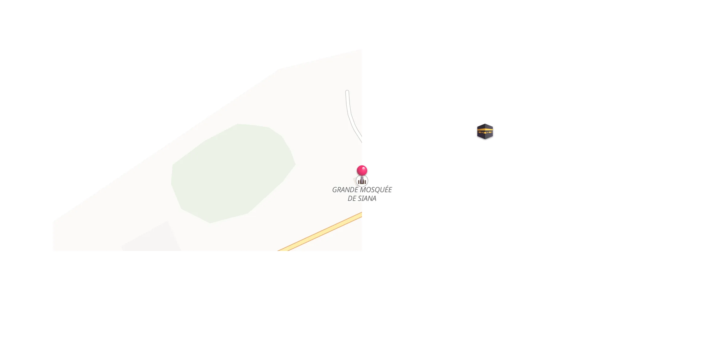 Carte de localisation : GRANDE MOSQUÉE DE SIANA