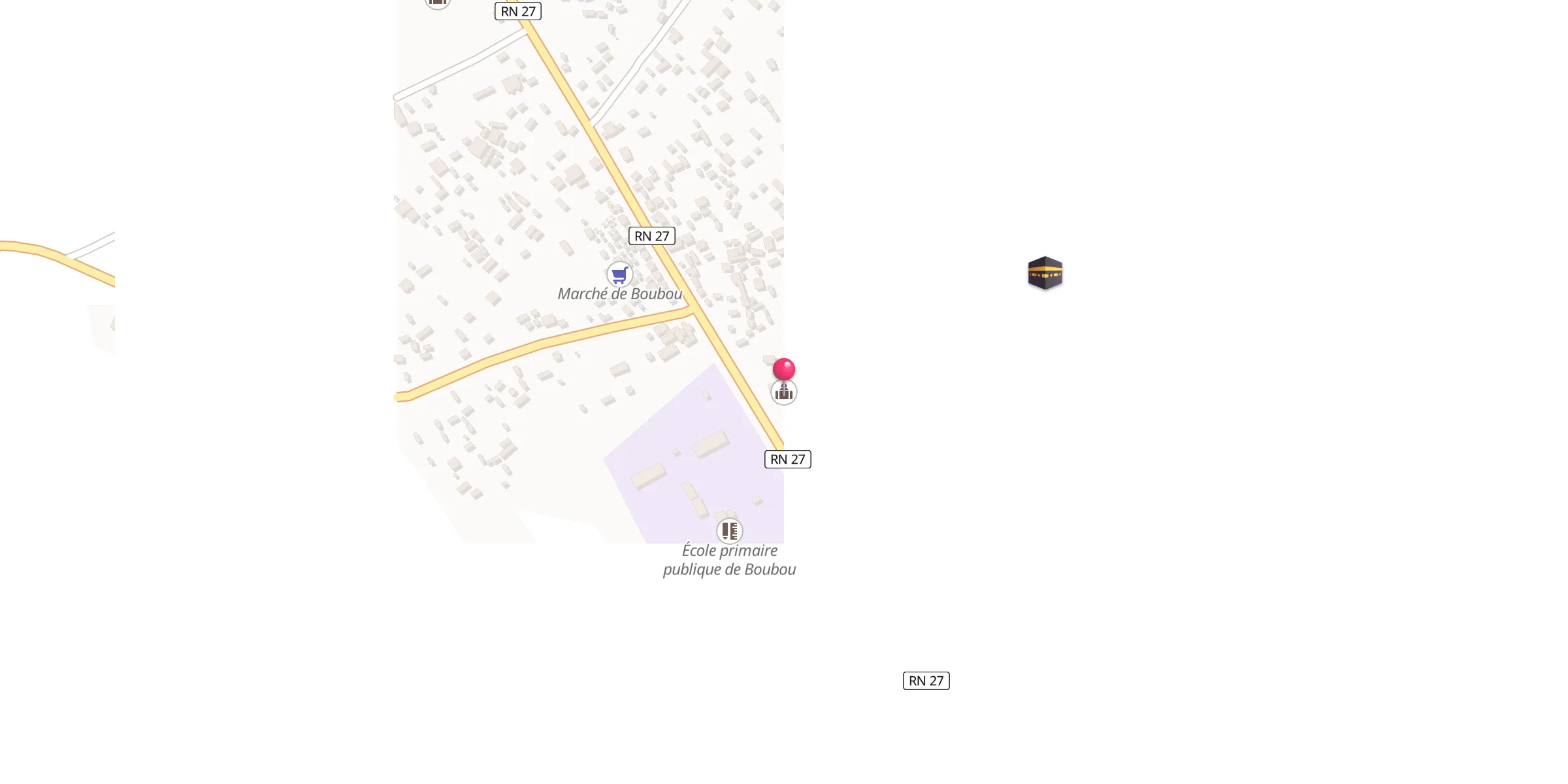 Carte de localisation : Mosquée