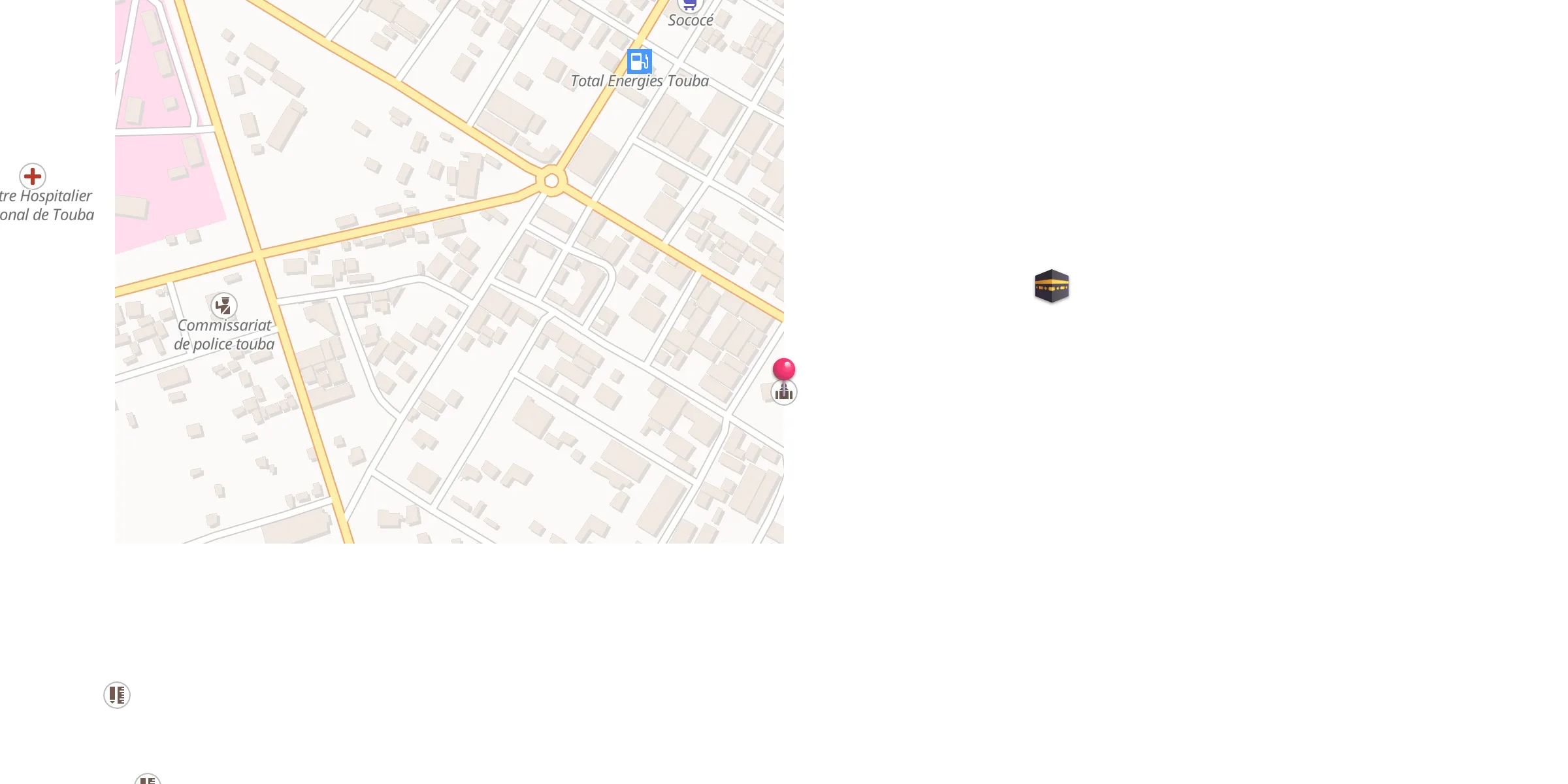 Carte de localisation : Mosquée