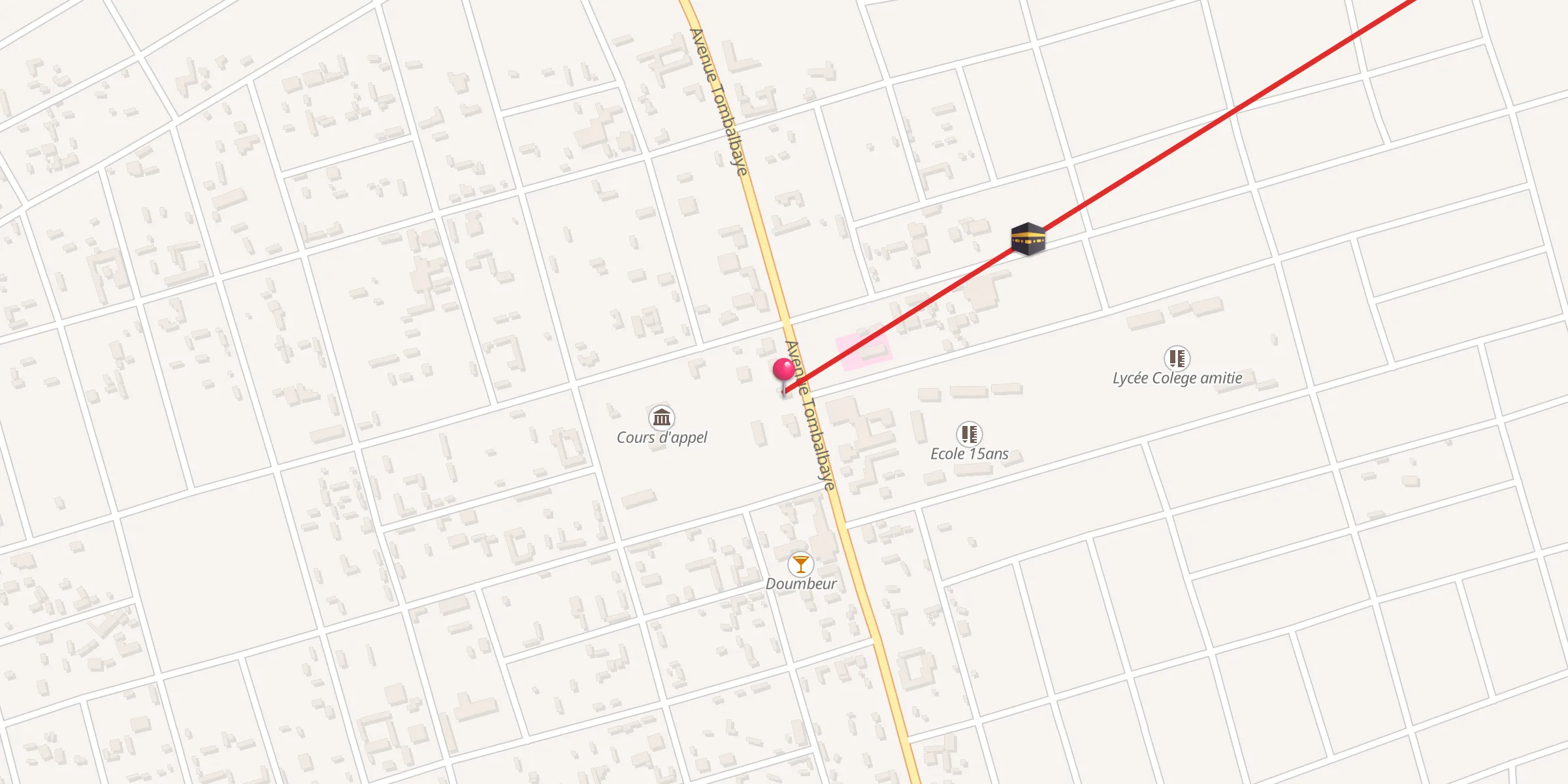 Carte de localisation : Masdjid مسجد