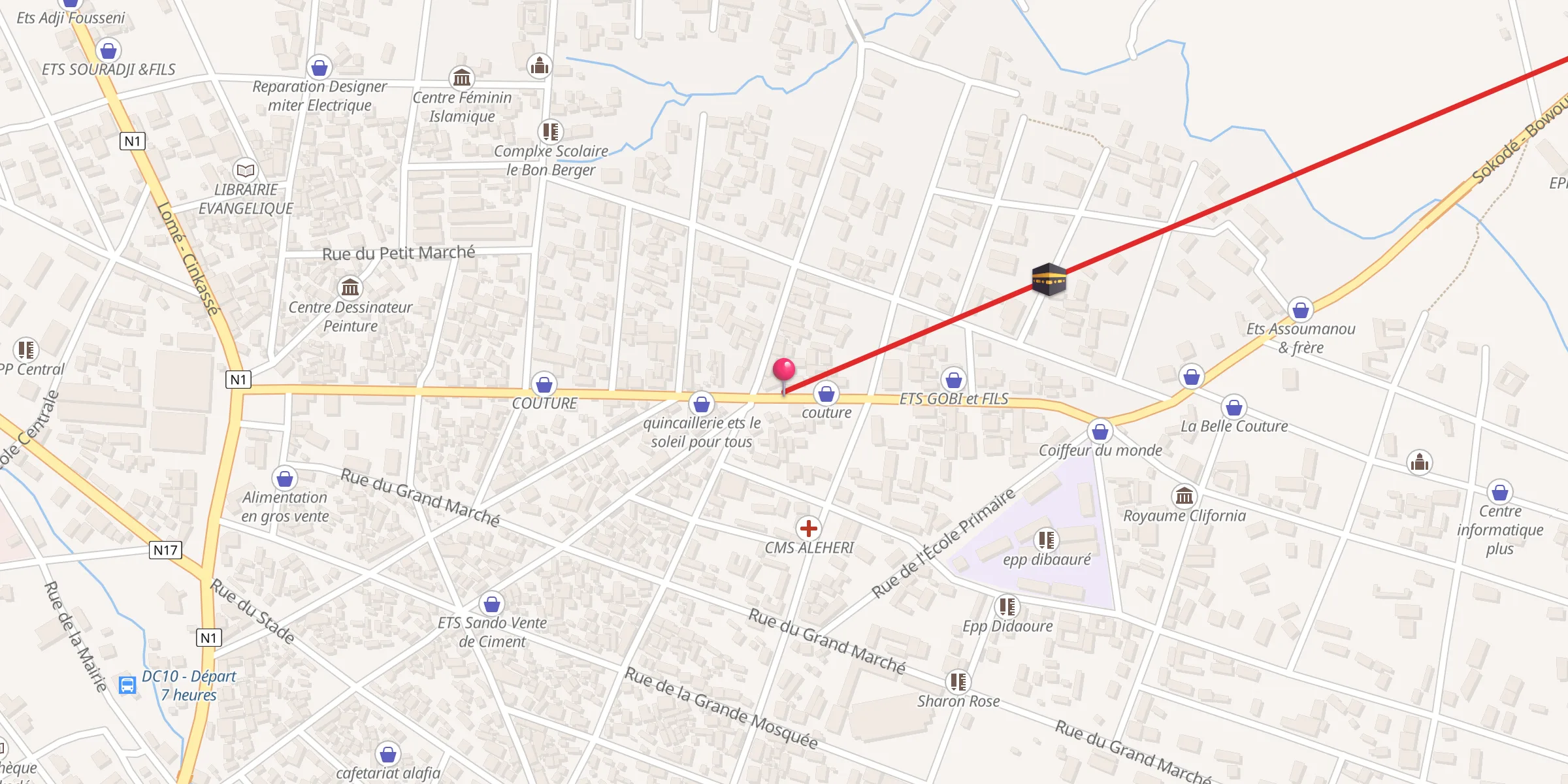 Carte de localisation : mosquet