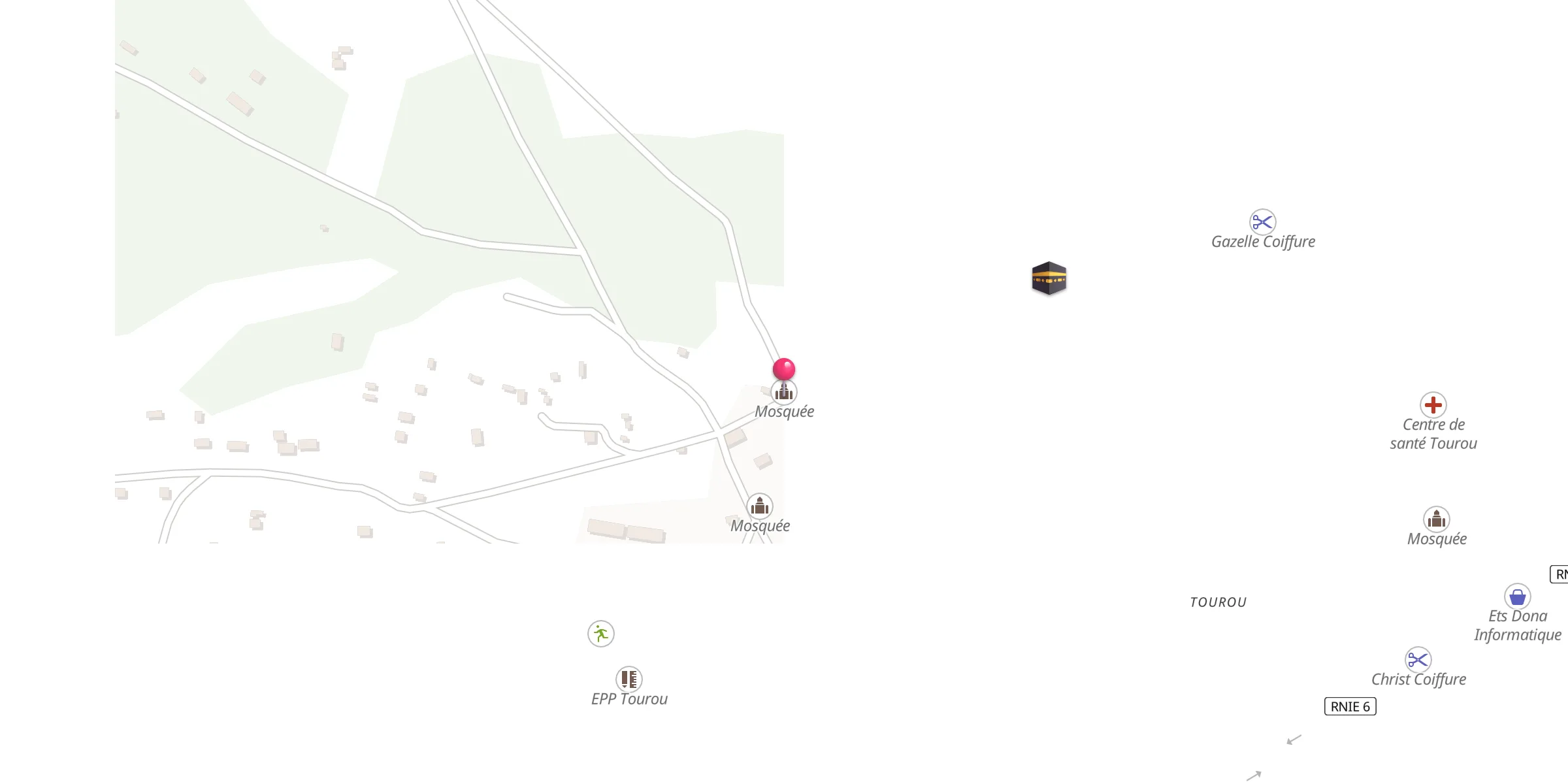Carte de localisation : Mosquée