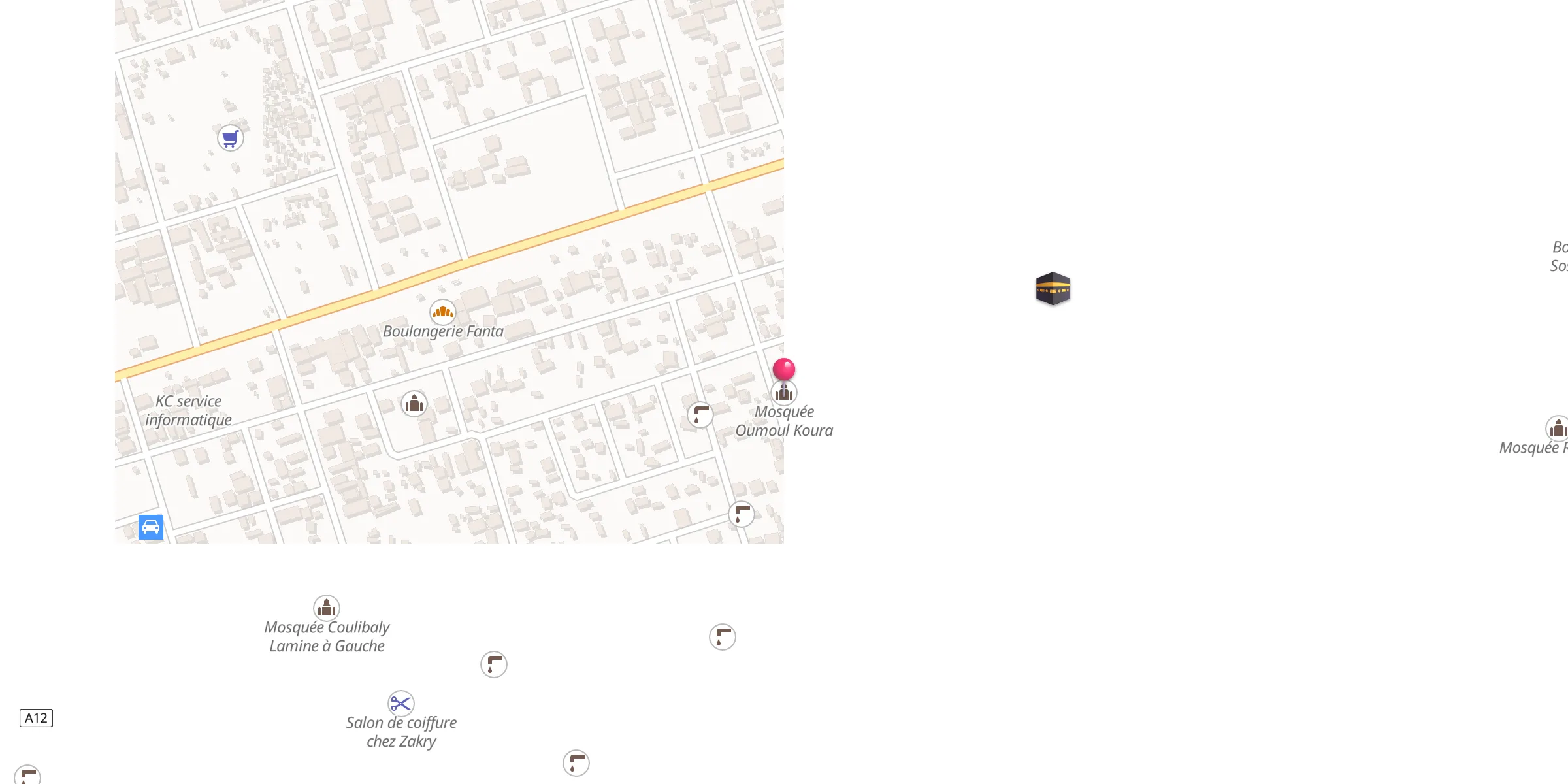 Carte de localisation : Mosquée Oumoul Koura