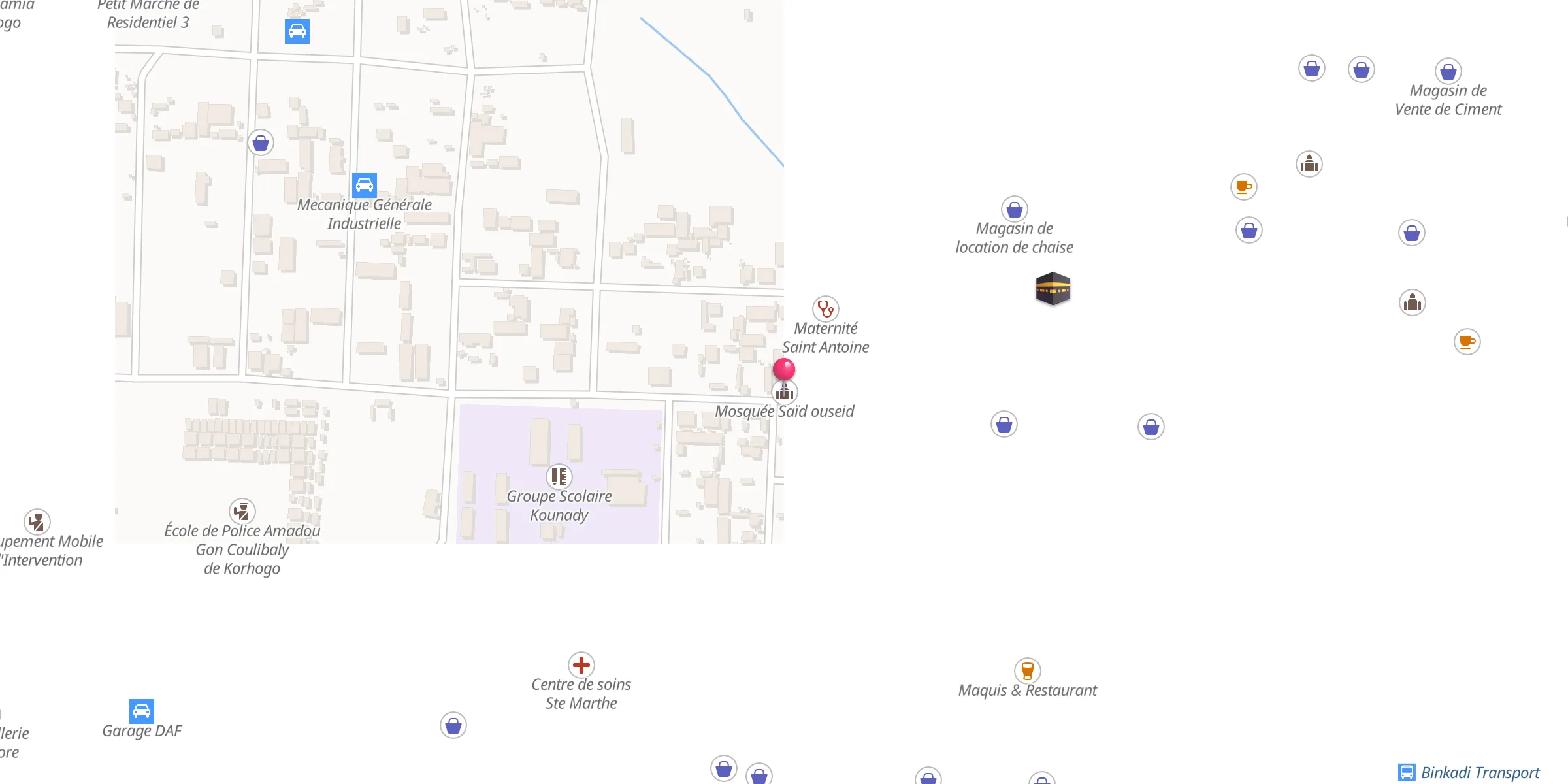 Carte de localisation : Mosquée Saïd ouseid