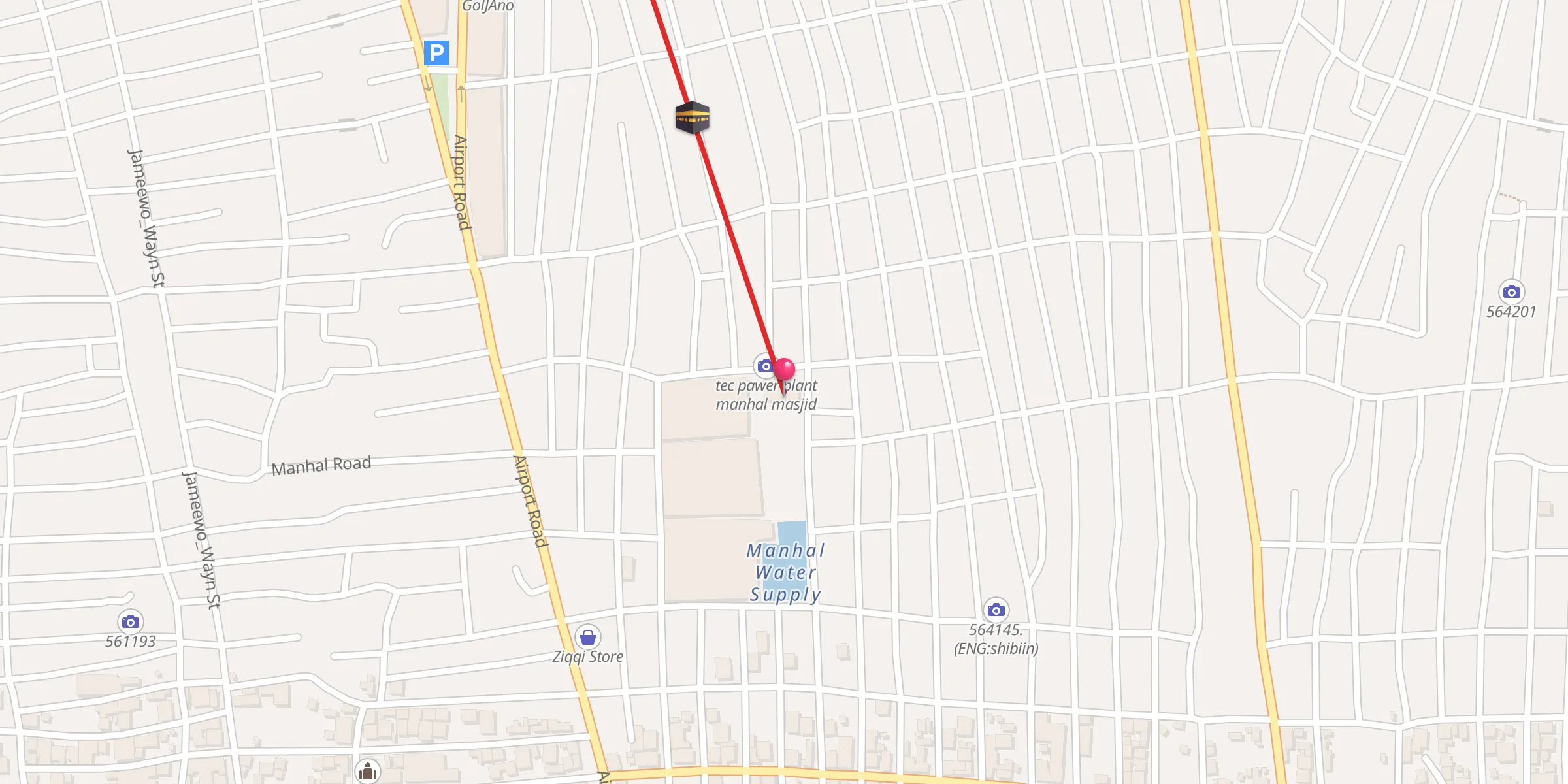Carte de localisation : Masjad