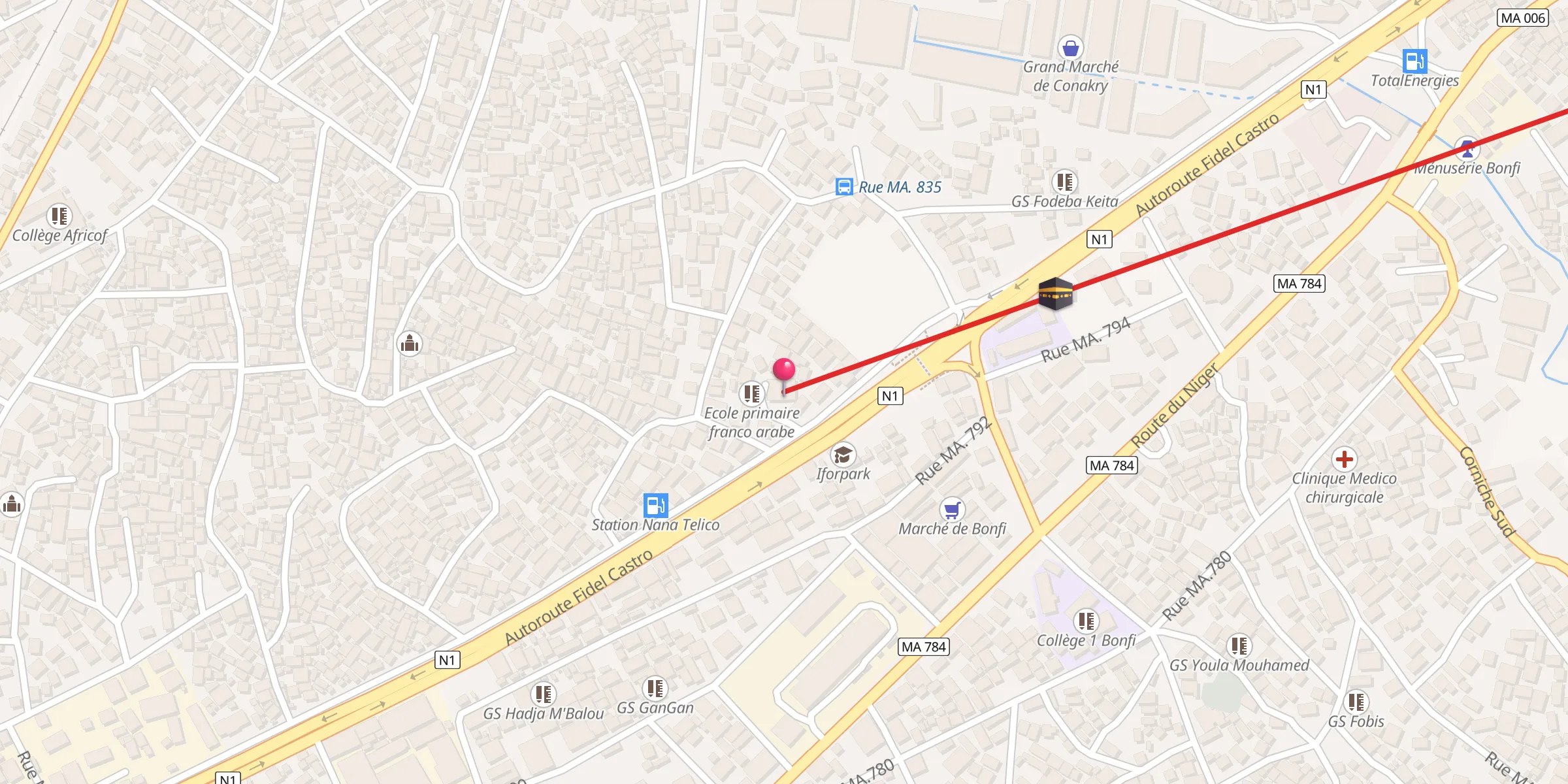 Carte de localisation : Heremakono
