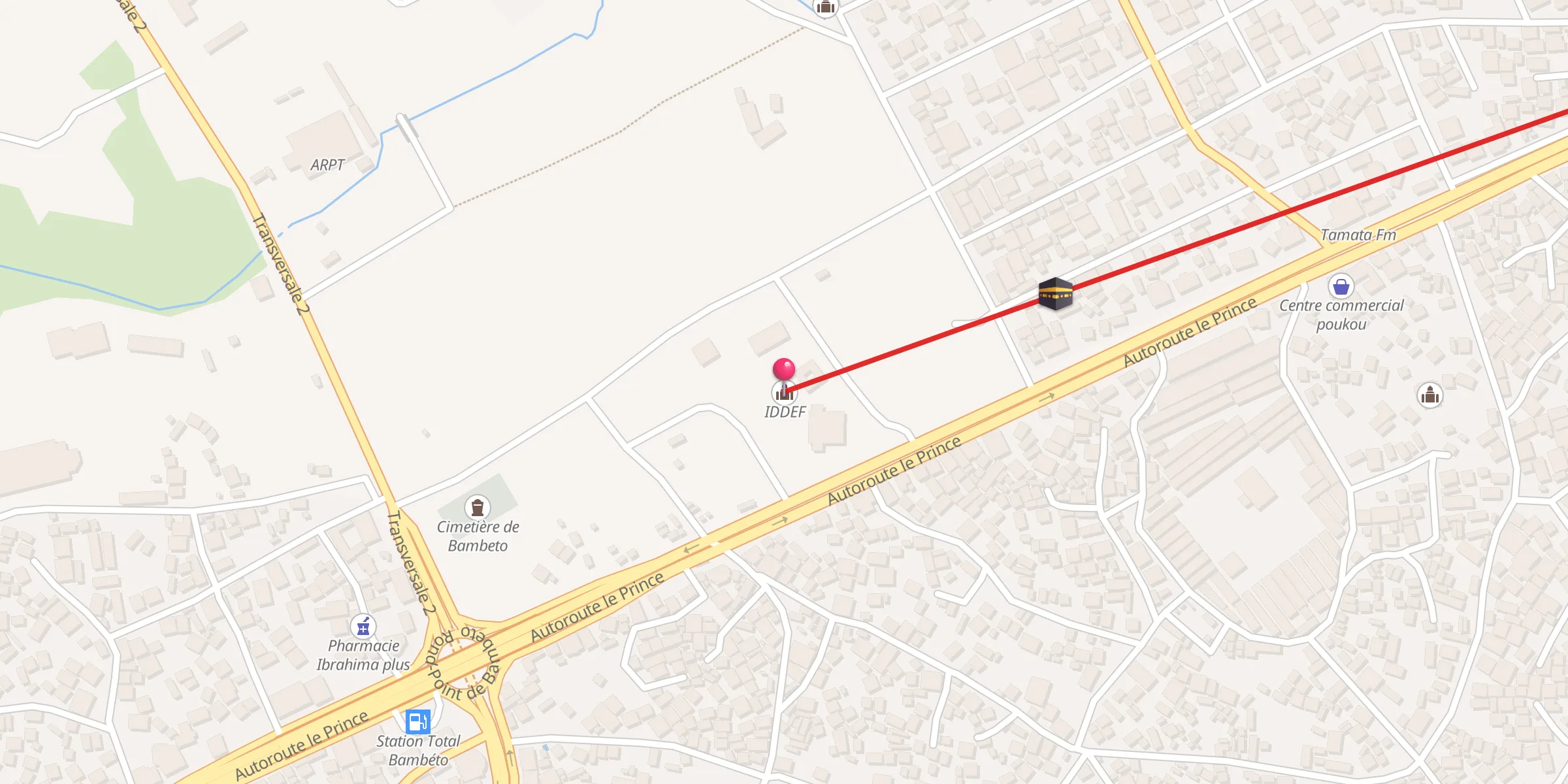 Carte de localisation : IDDEF