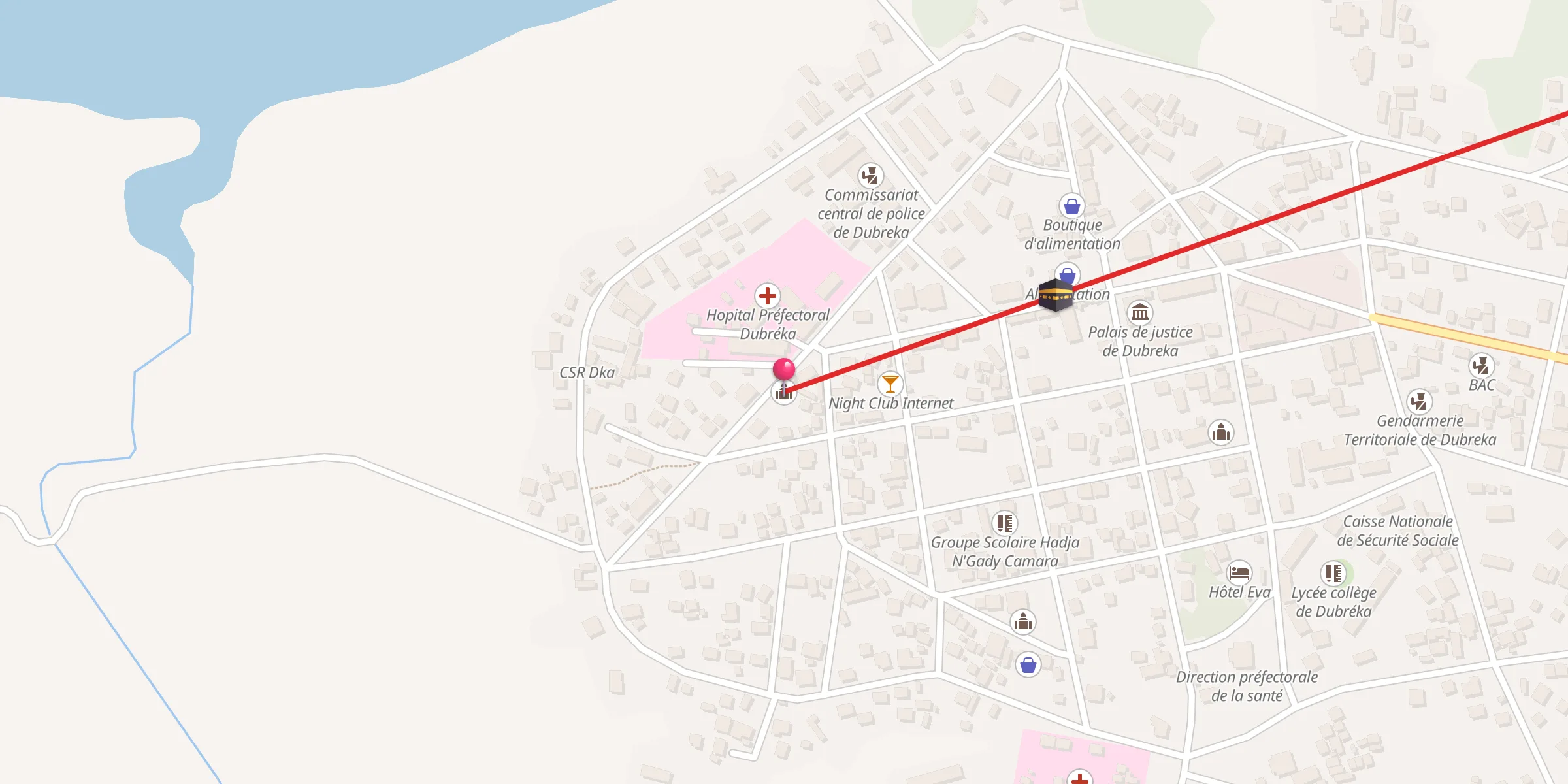 Carte de localisation : Mosquée