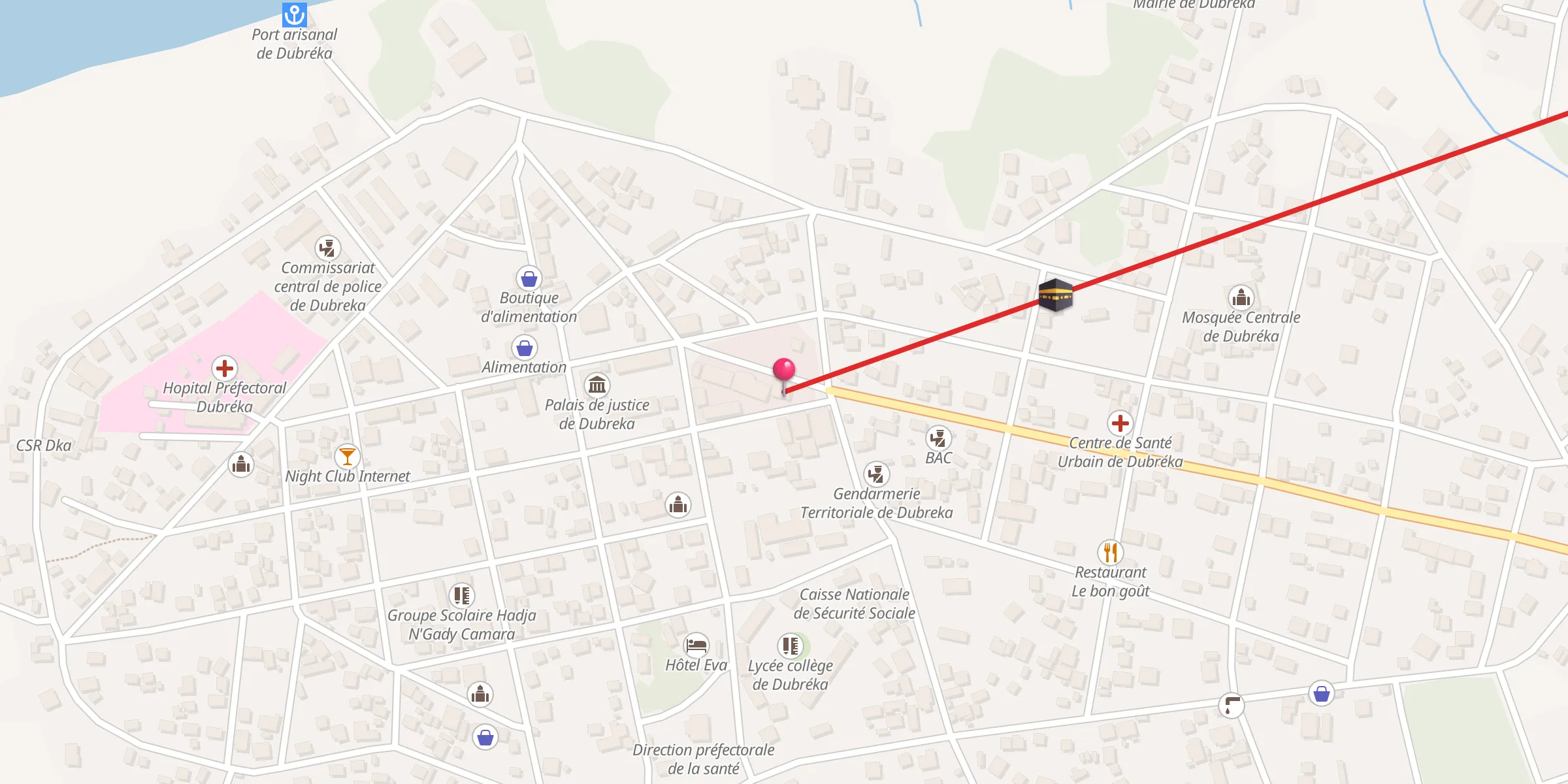 Carte de localisation : Mosquée