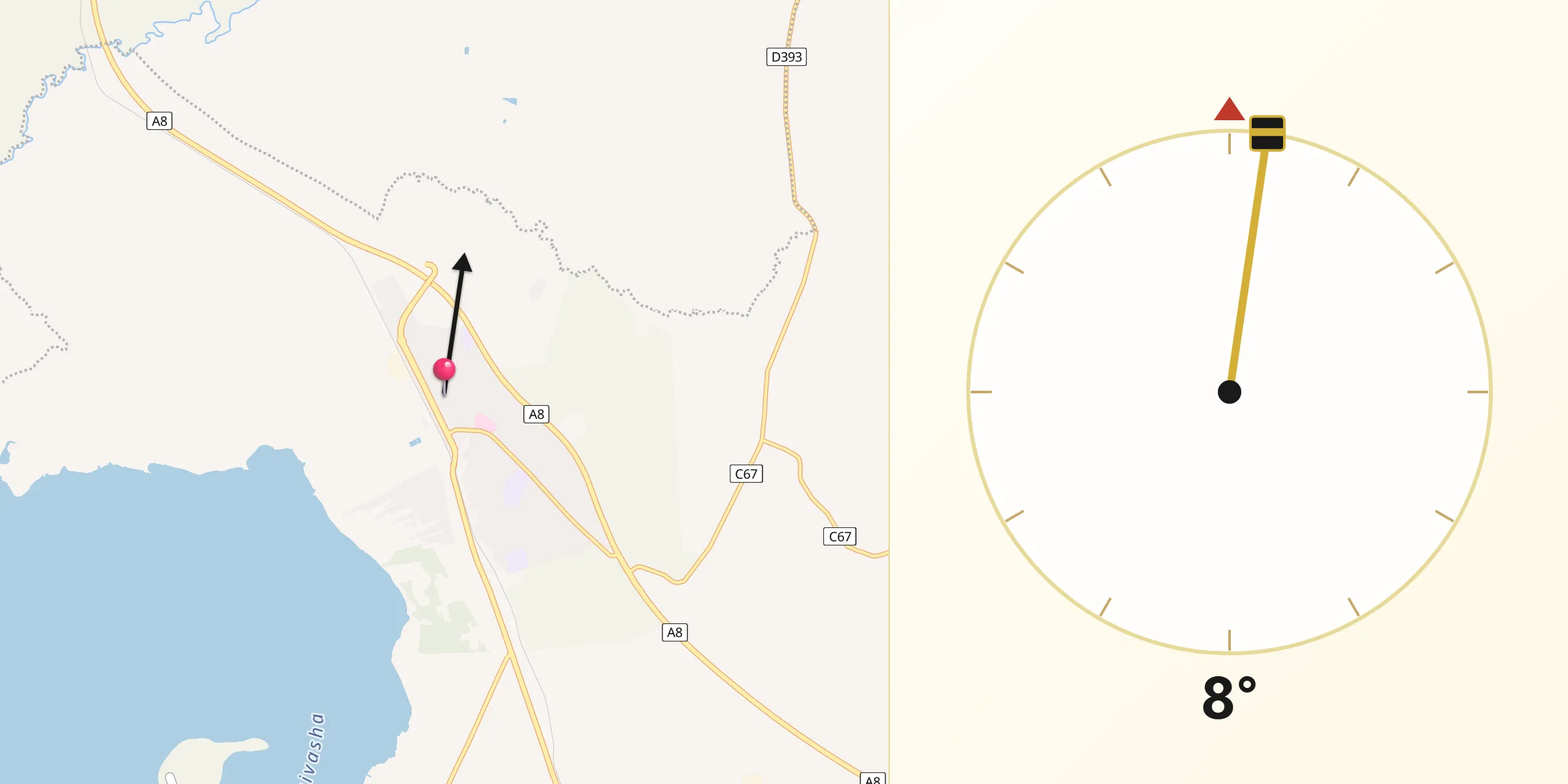Qibla Direction from Naivasha
