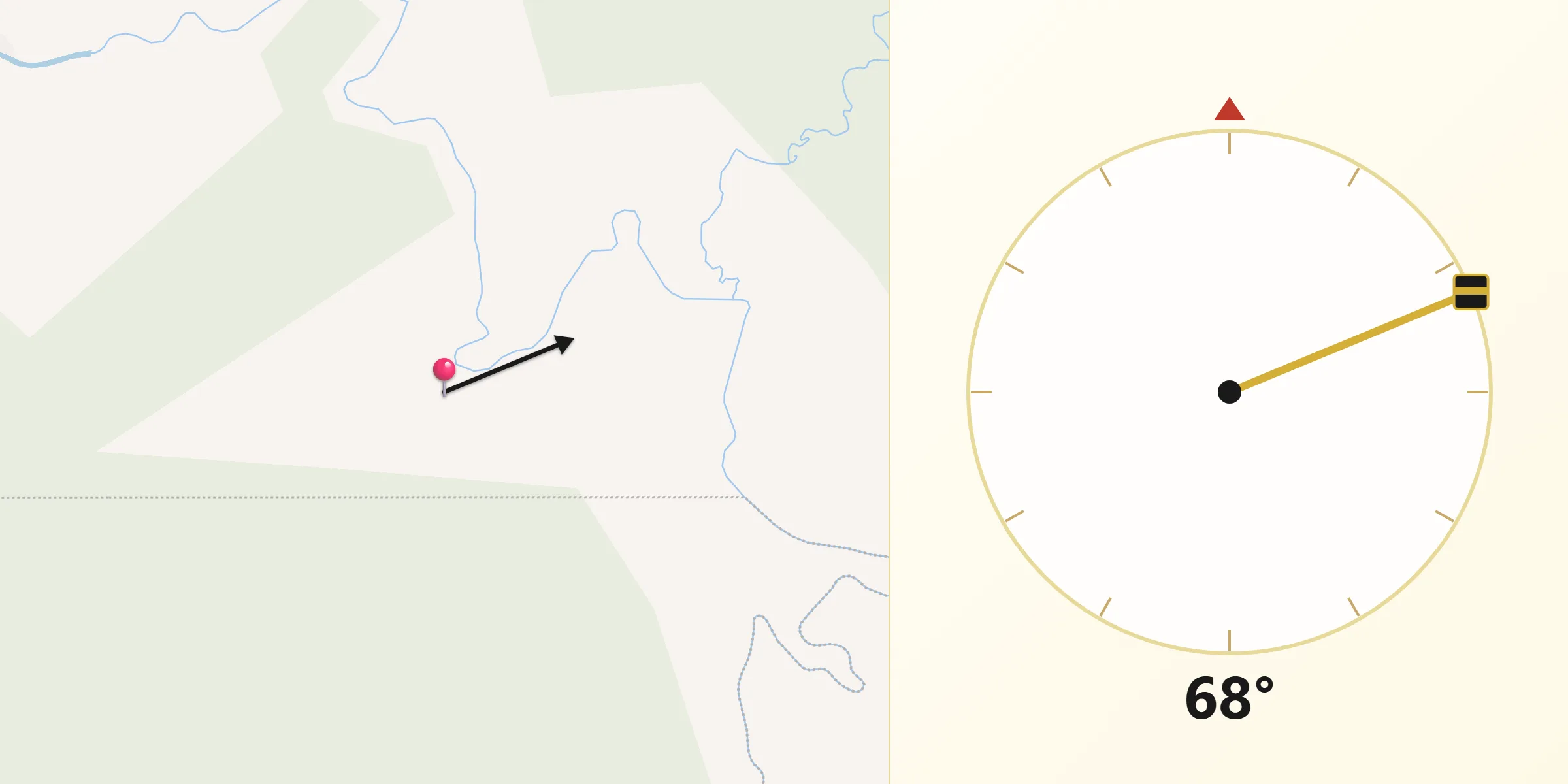 Dirección de la Qibla desde La Chorrera