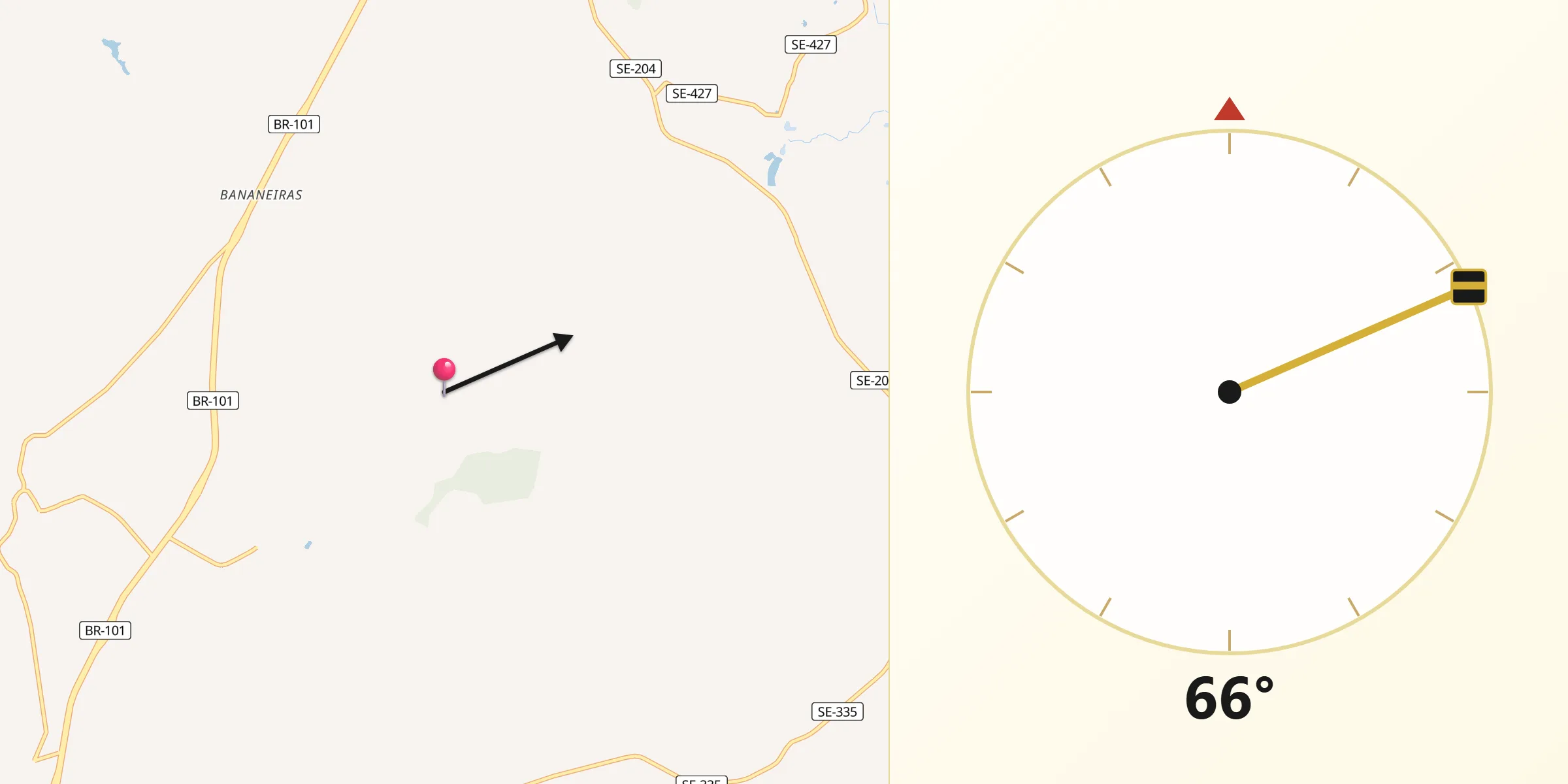 Direção da Qibla a partir de São Francisco