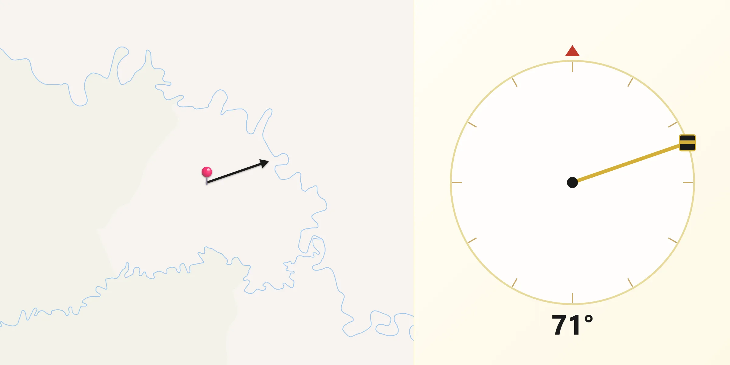 Direção da Qibla a partir de Xapuri