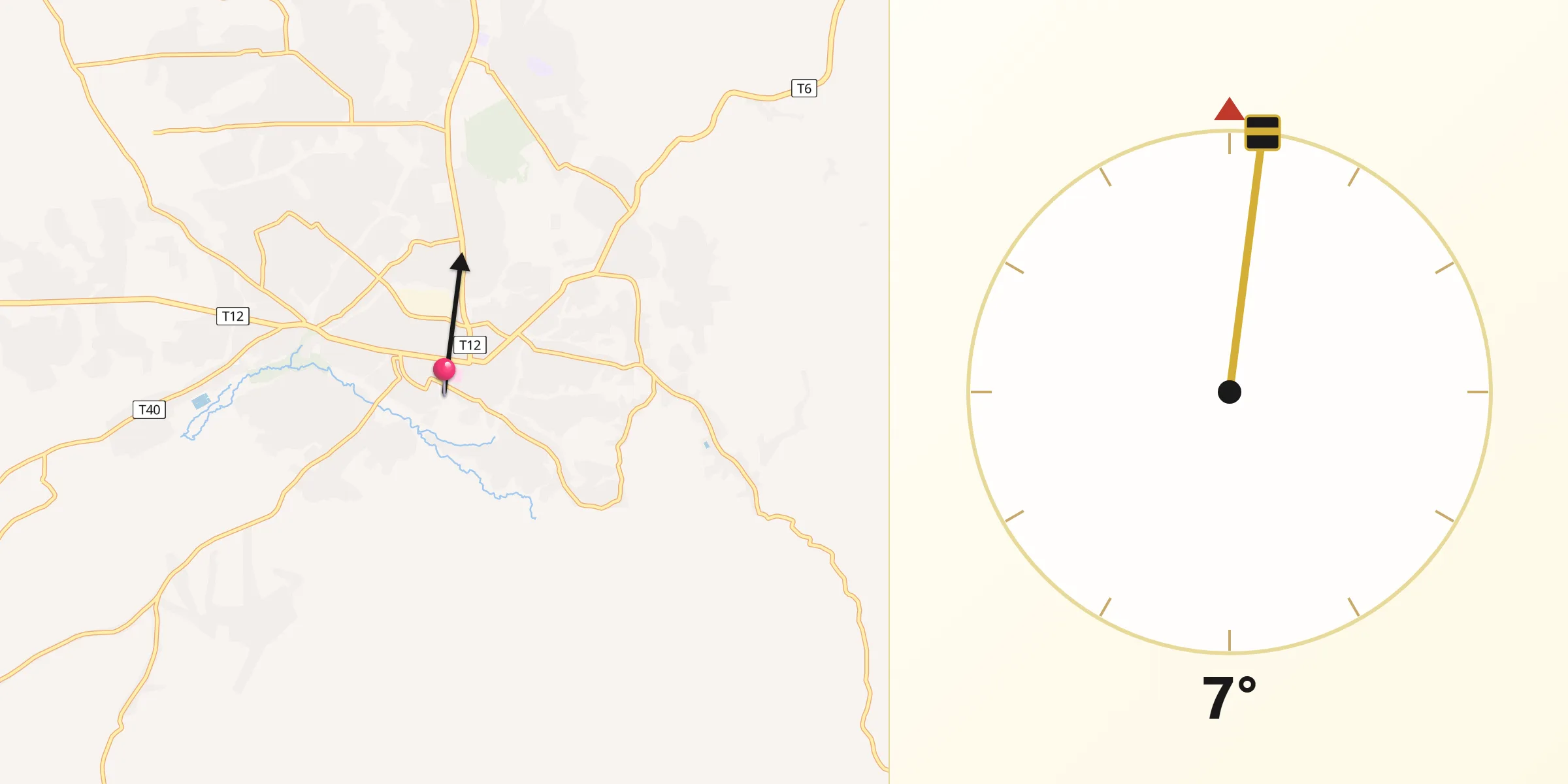 Qibla Direction from Songea