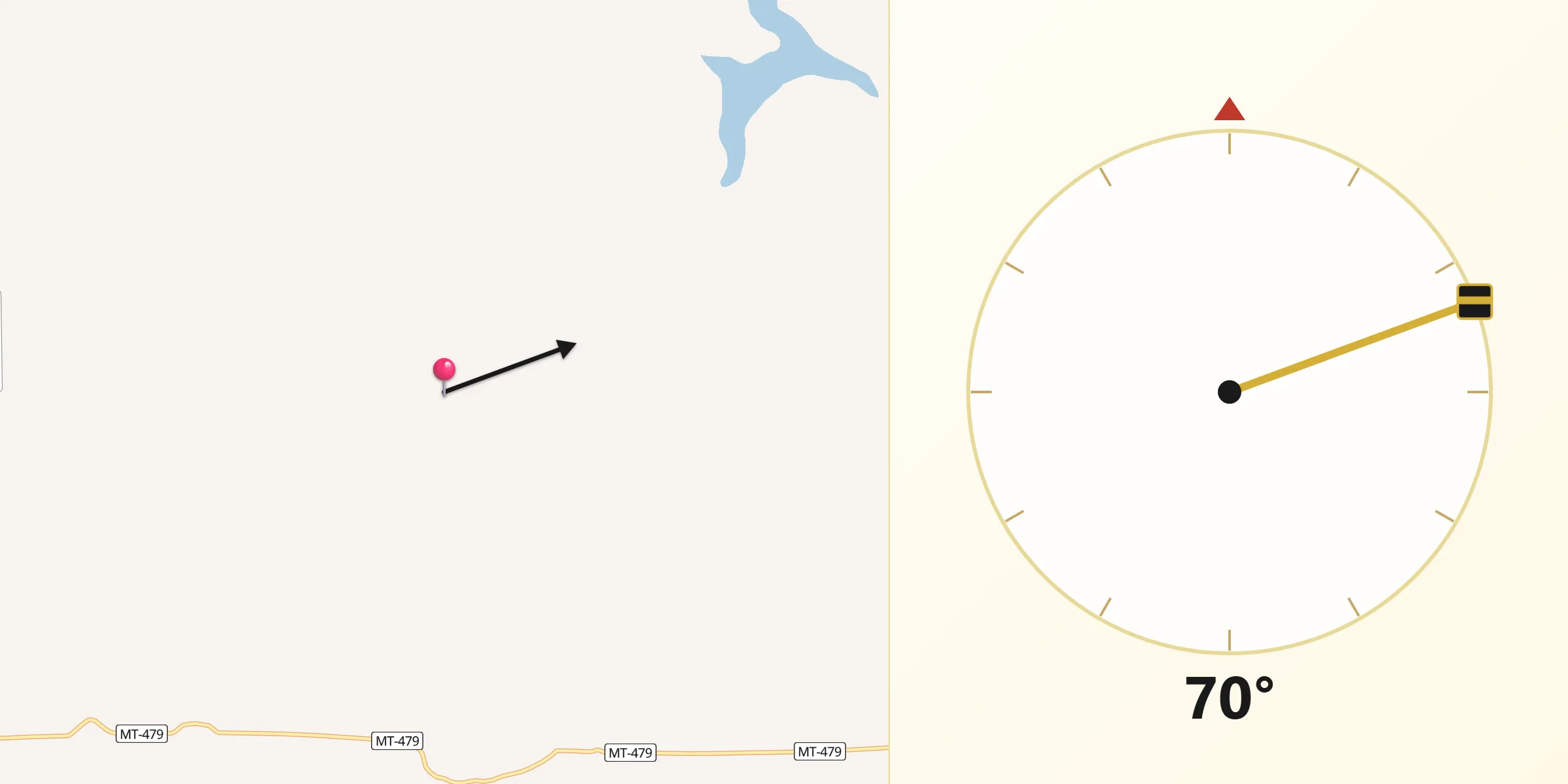 Direção da Qibla a partir de Itaúba