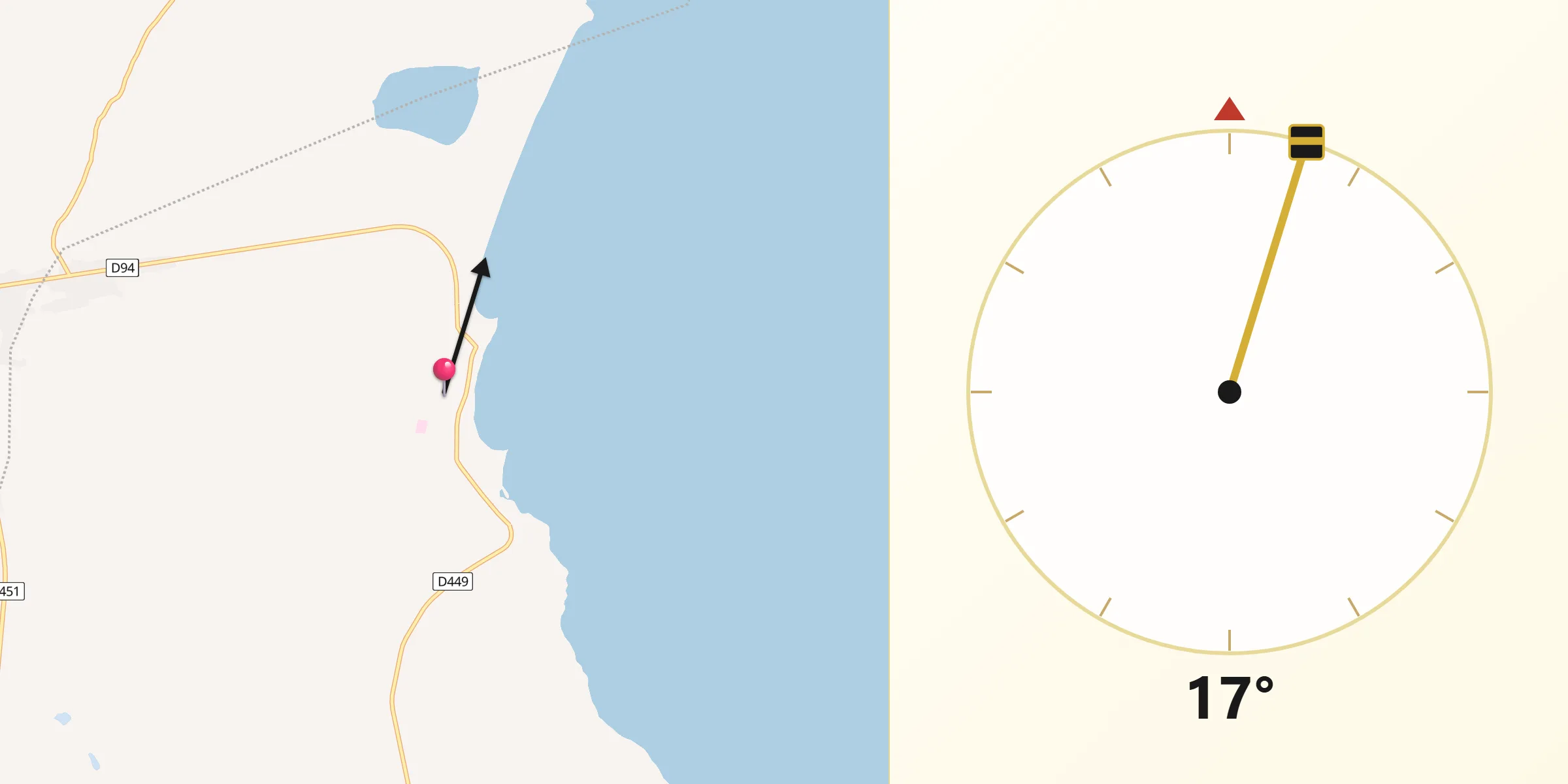 Qibla Direction from Samfya