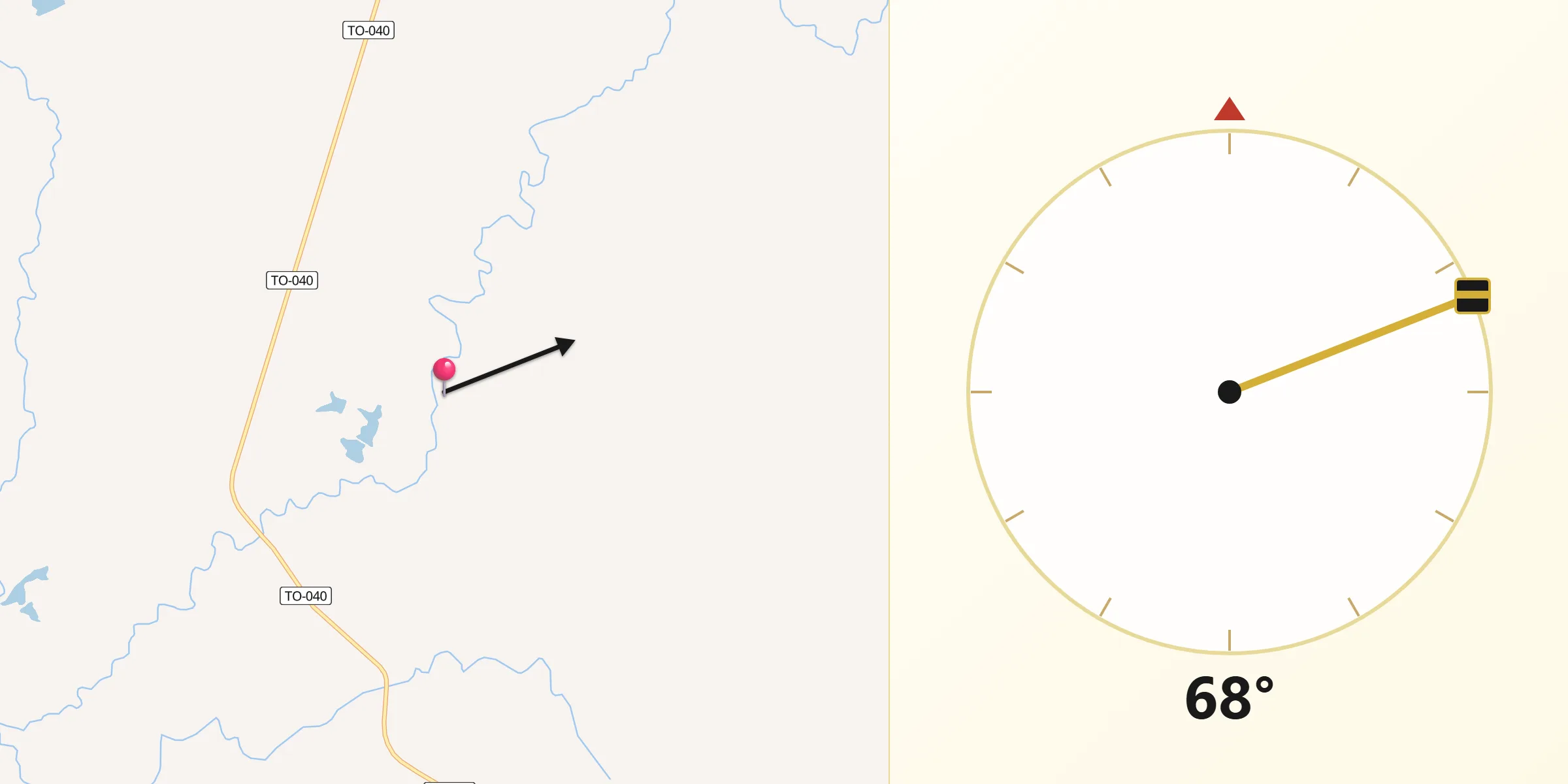 Direção da Qibla a partir de Almas