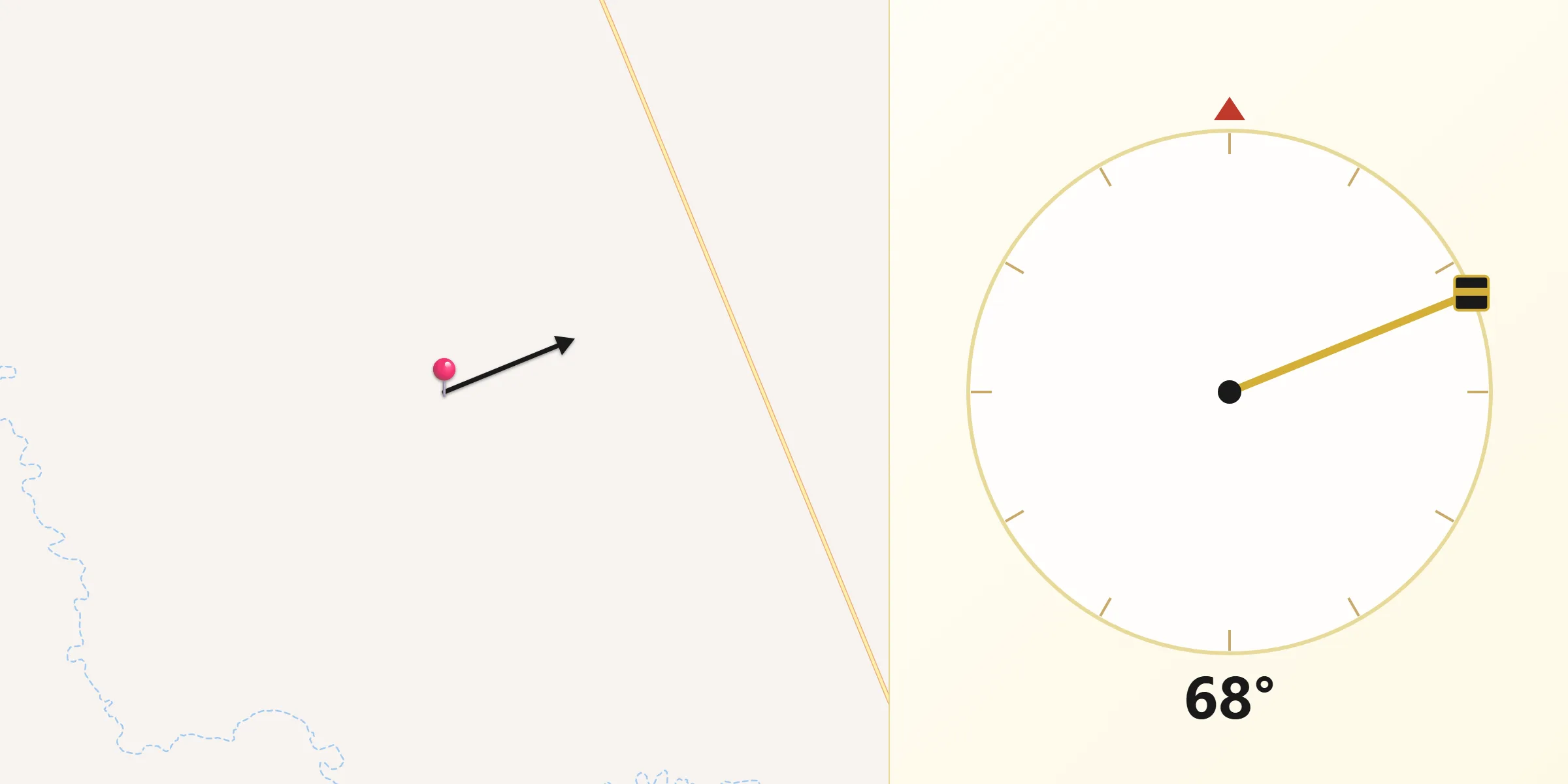 Direção da Qibla a partir de Wanderley