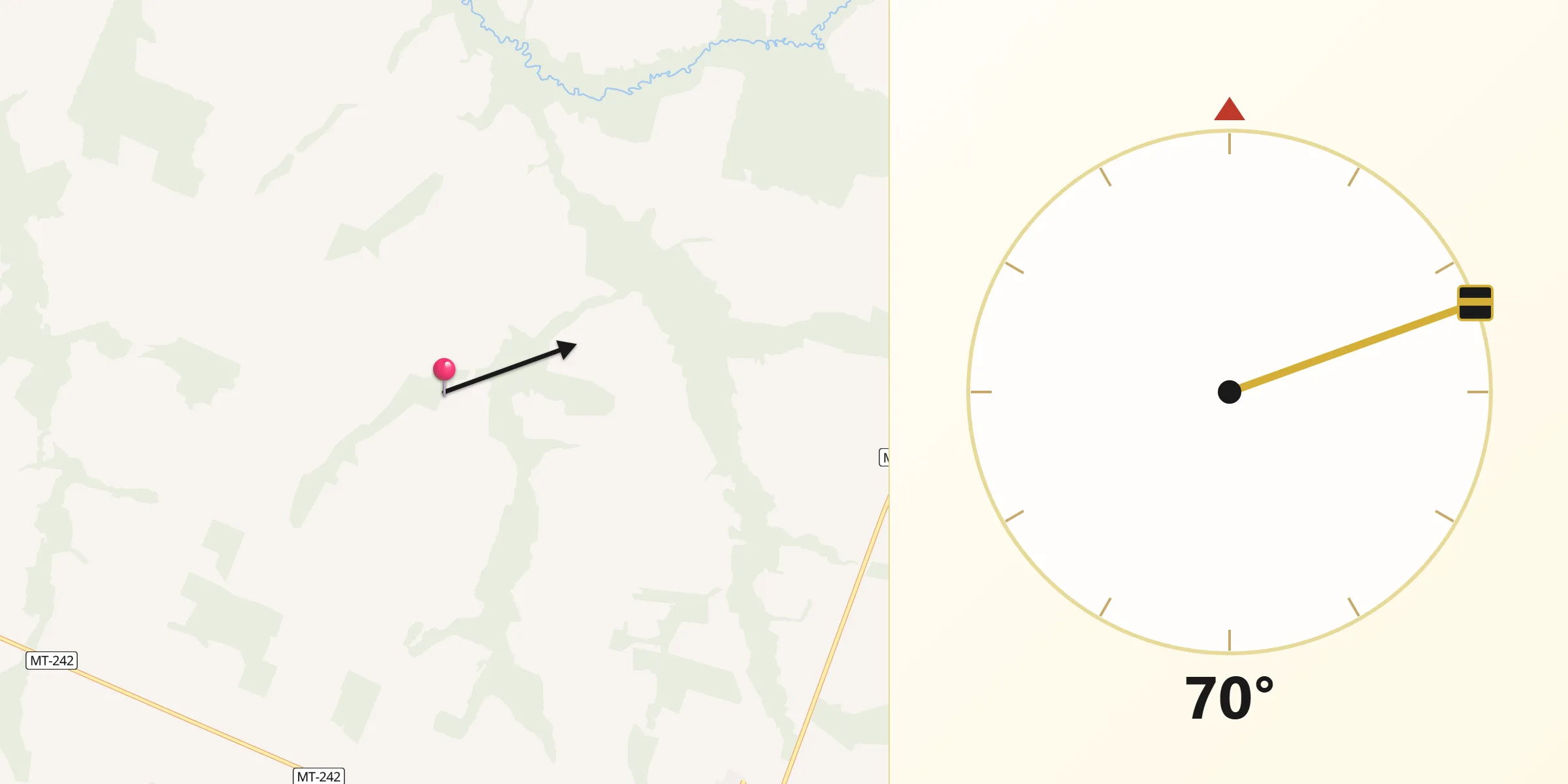 Direção da Qibla a partir de Itanhangá