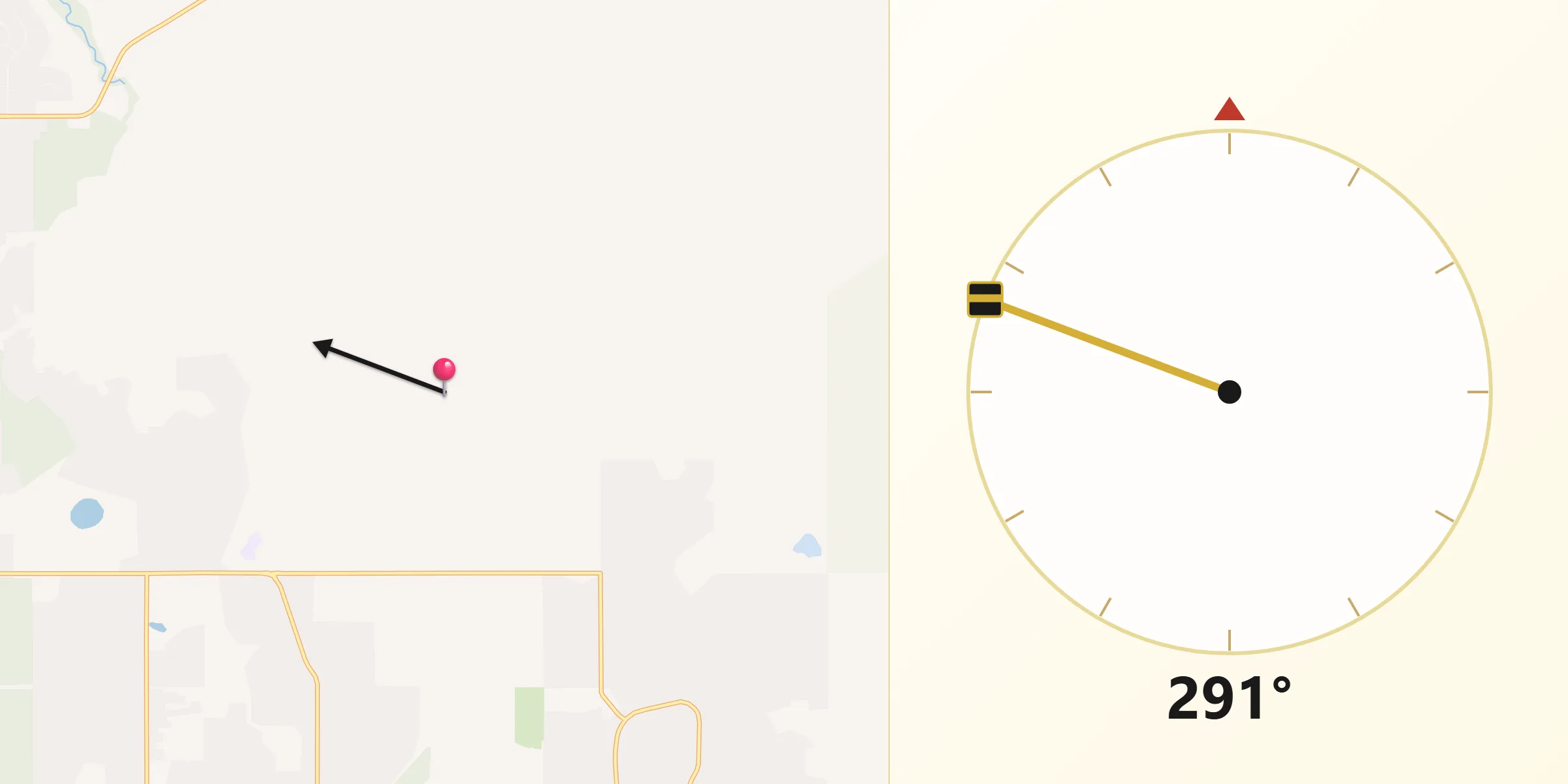Qibla Direction from Litchfield