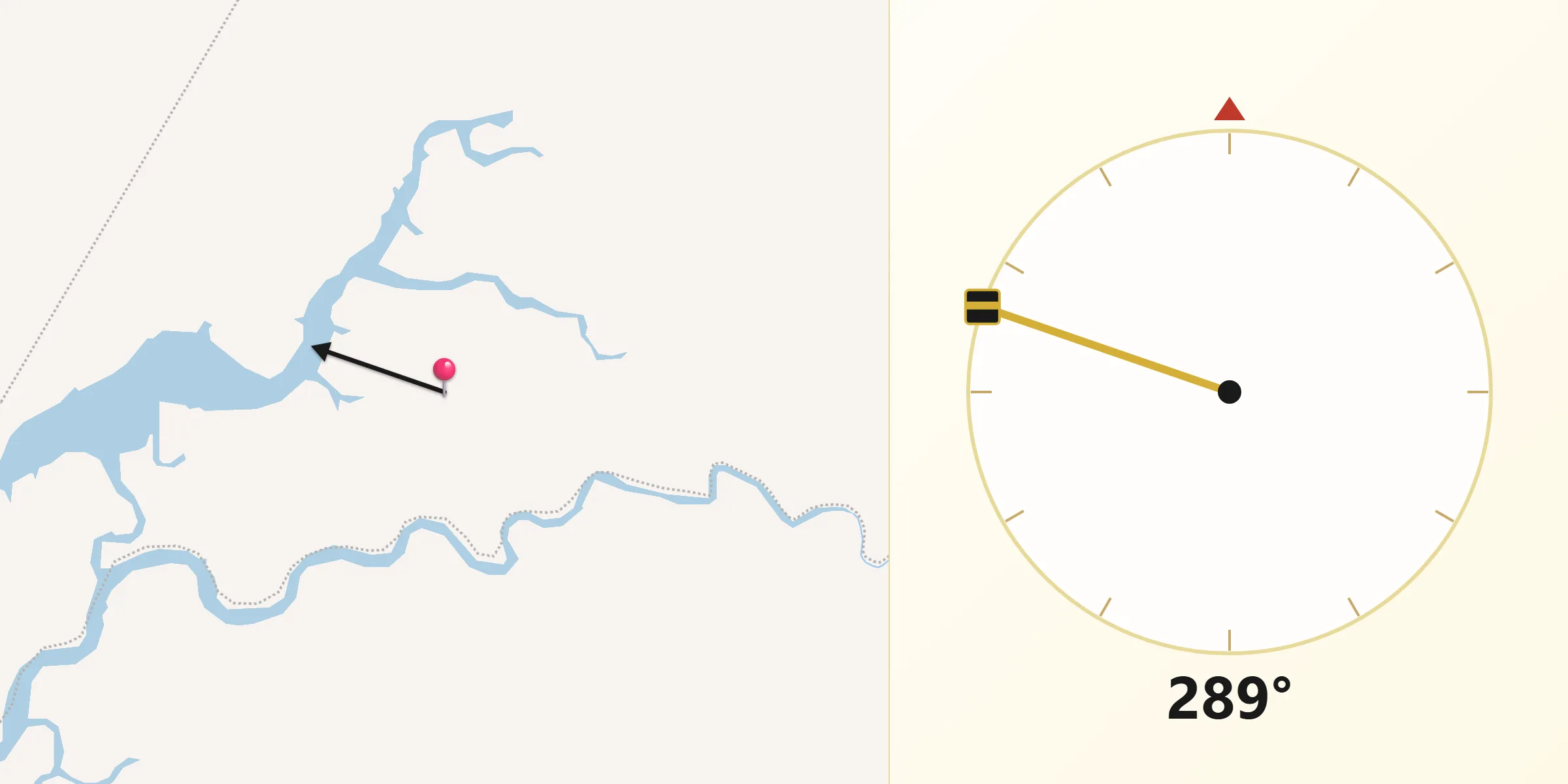 Qibla Direction from Napranum