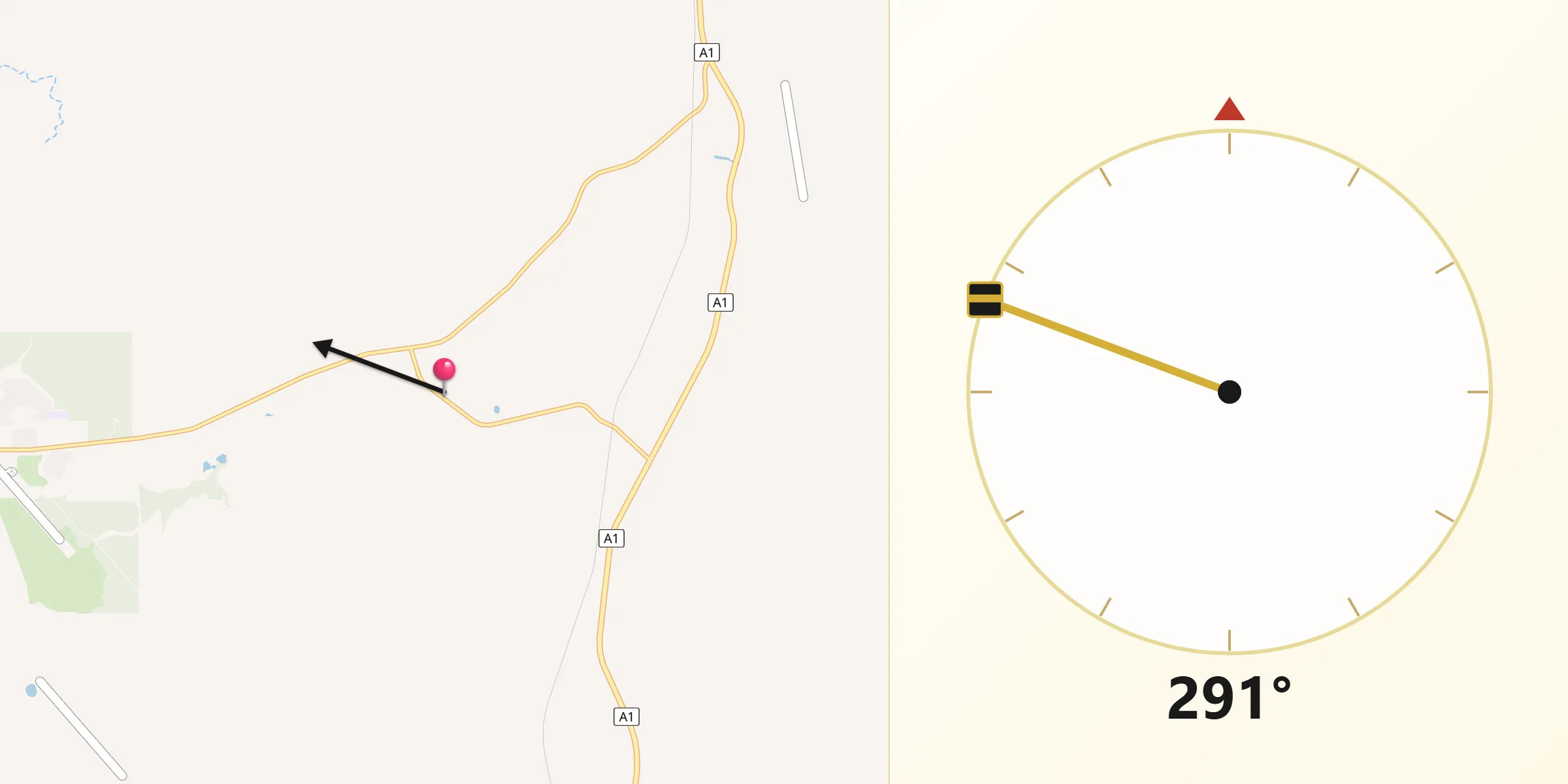 Qibla Direction from Coomalie