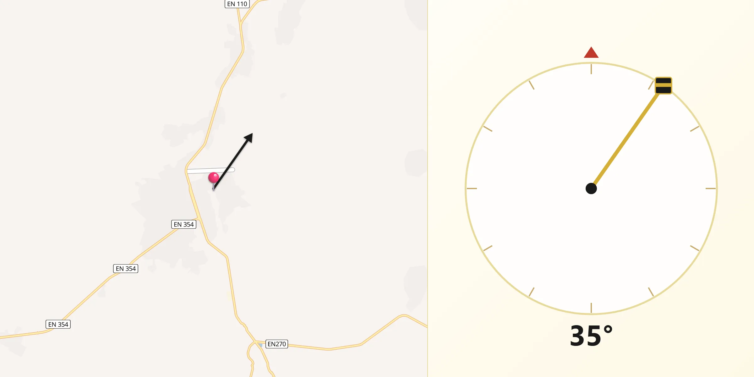 Direção da Qibla a partir de Caconda