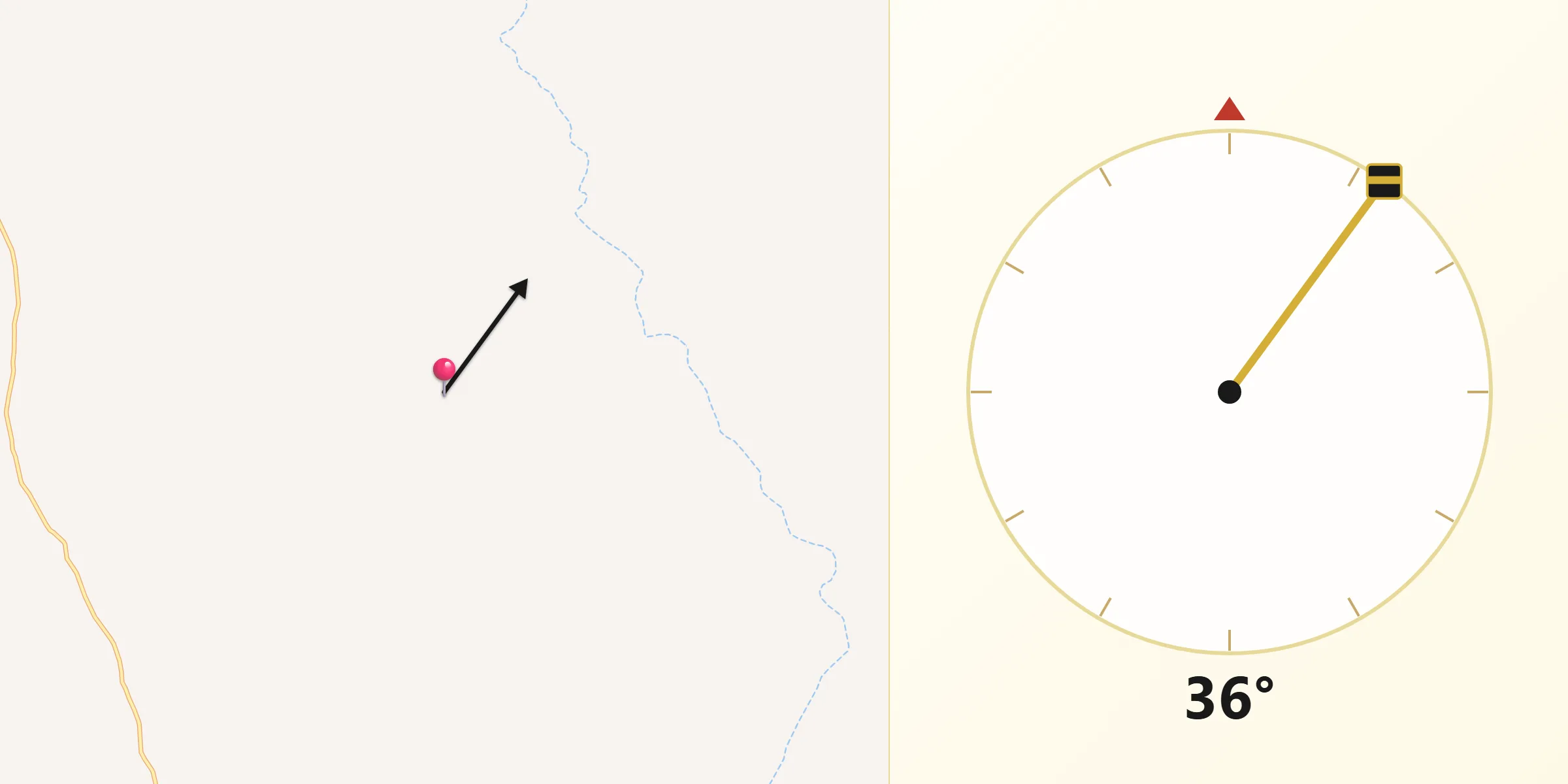 Direção da Qibla a partir de Quilengues
