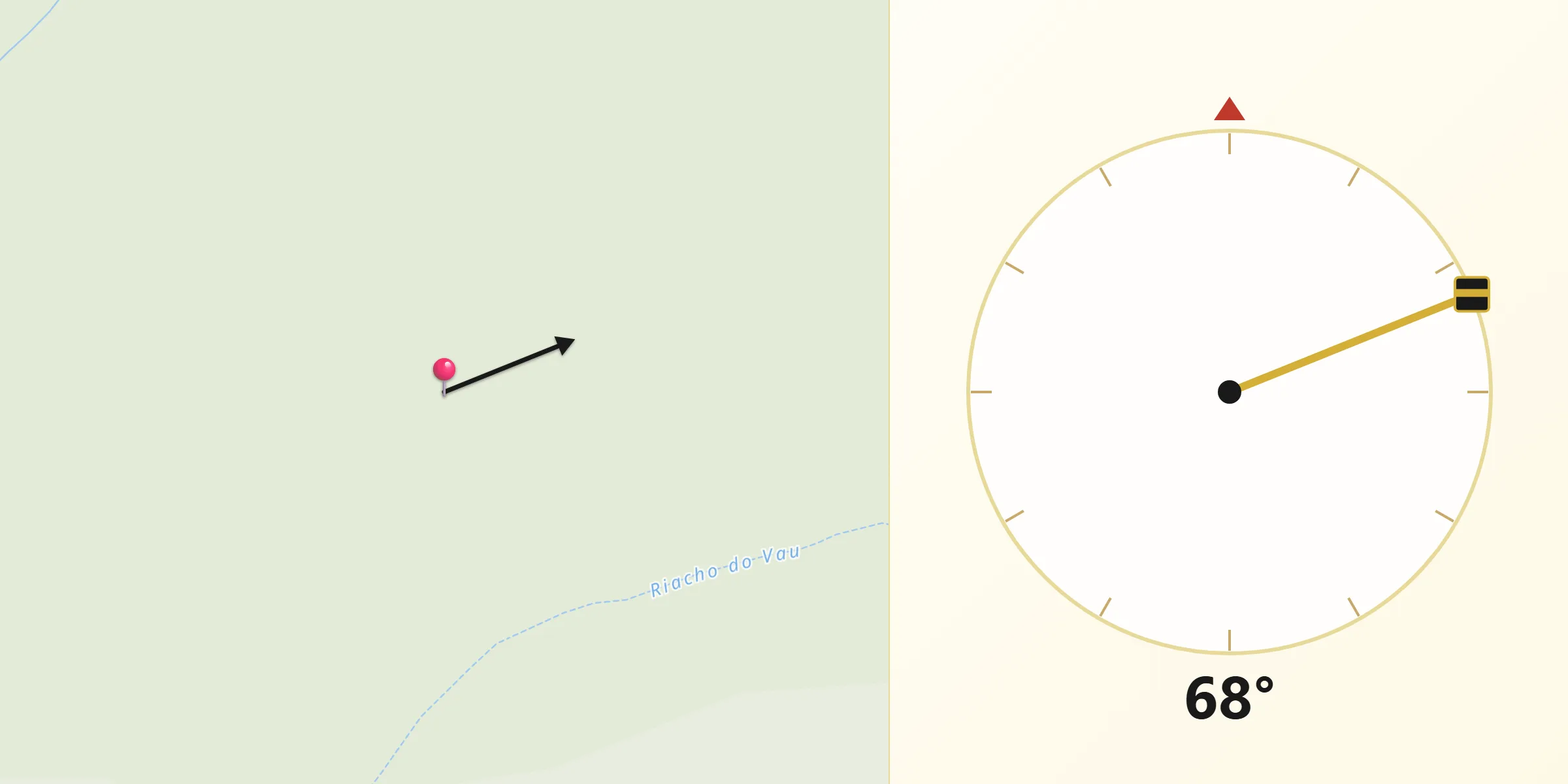 Direção da Qibla a partir de Jaborandi