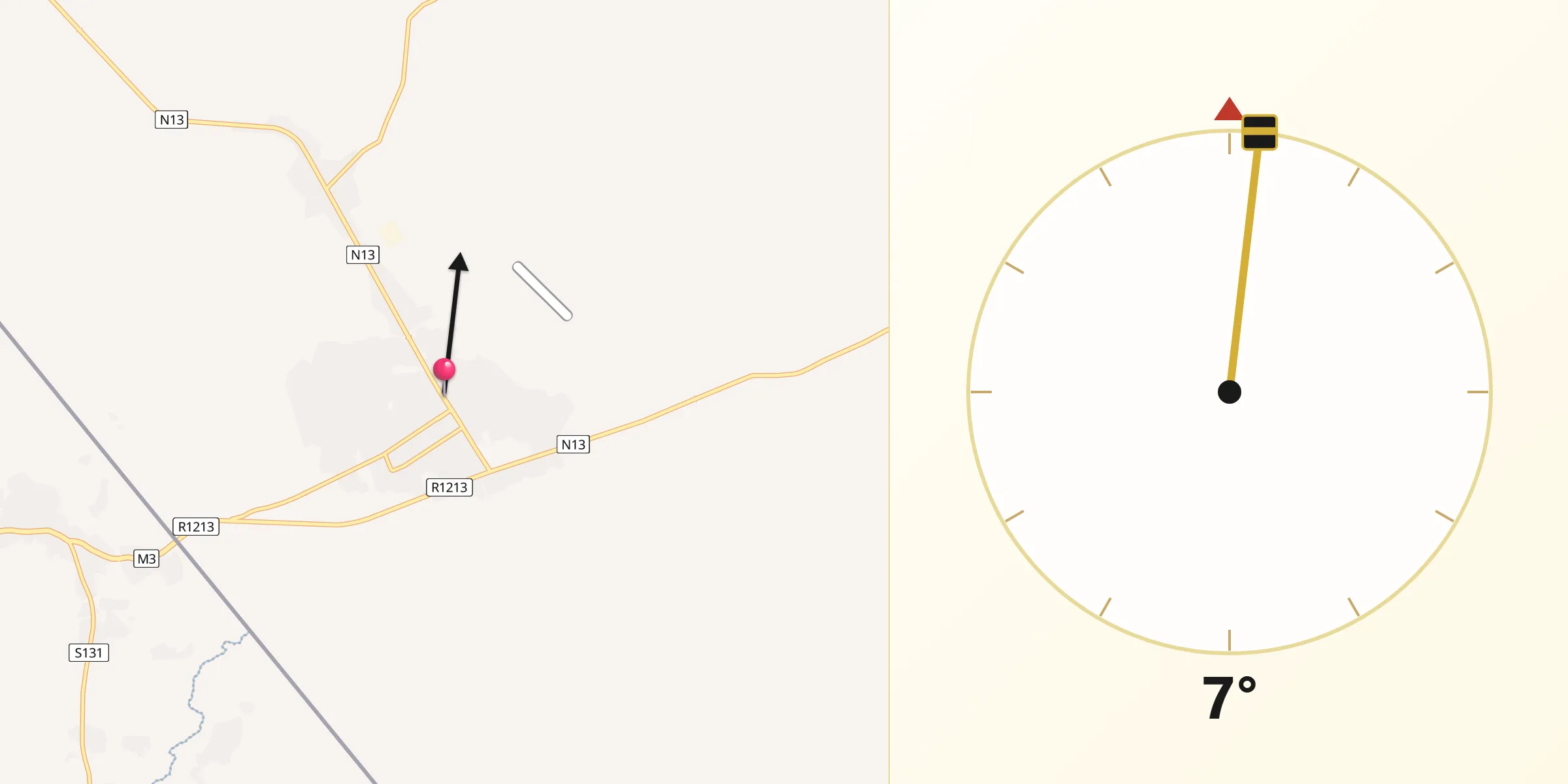 Direção da Qibla a partir de Mandimba