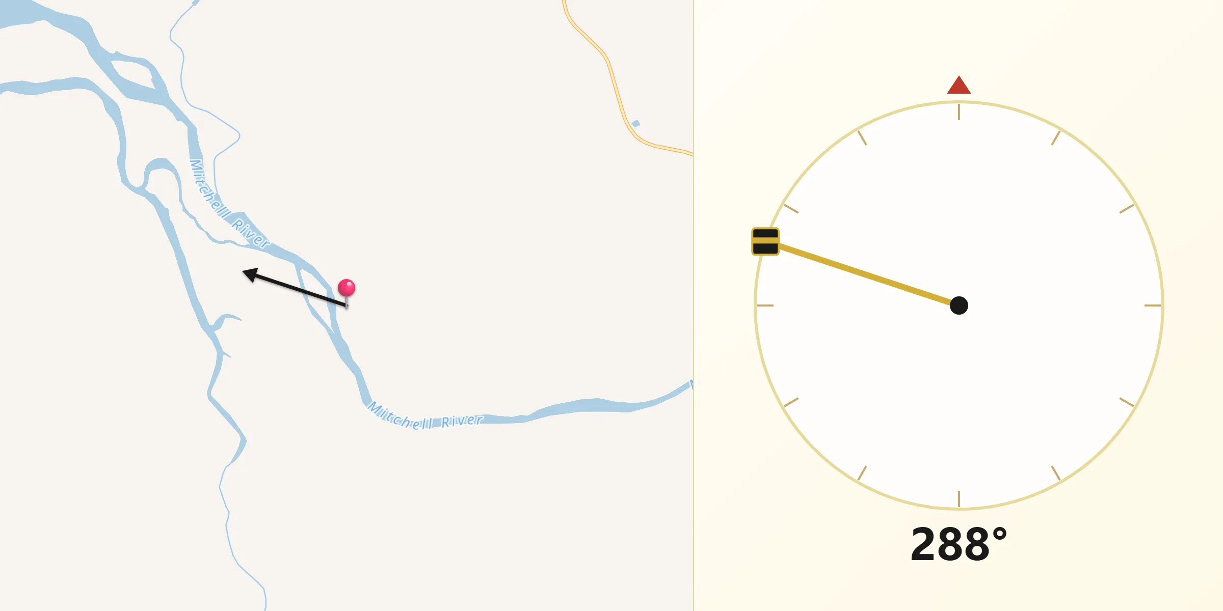 Qibla Direction from Kowanyama