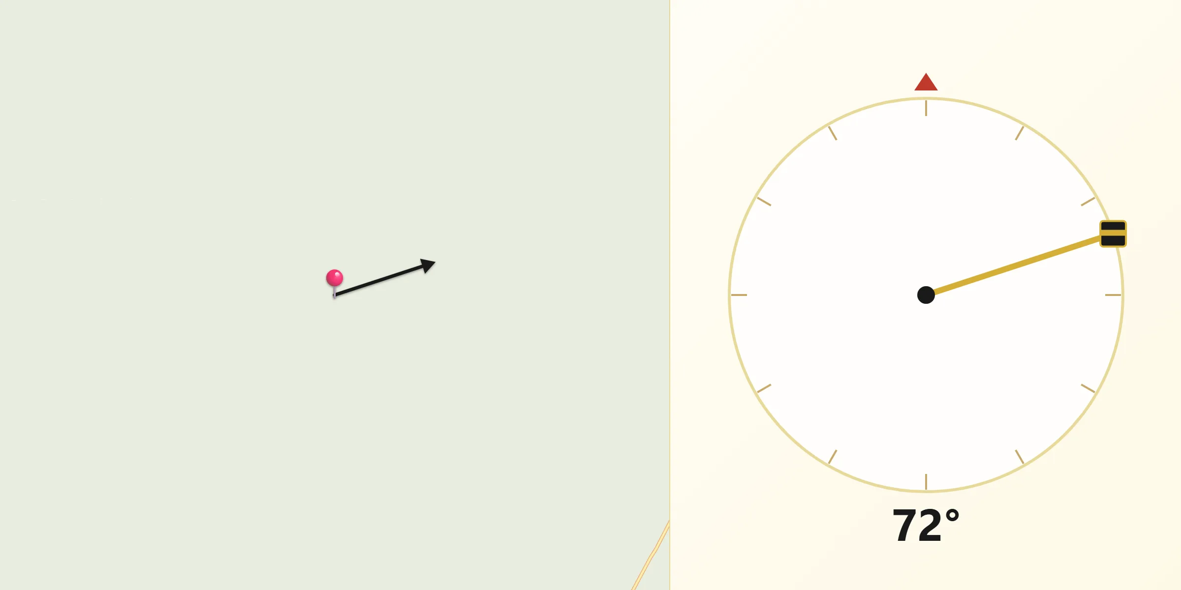 Dirección de la Qibla desde Urubichá