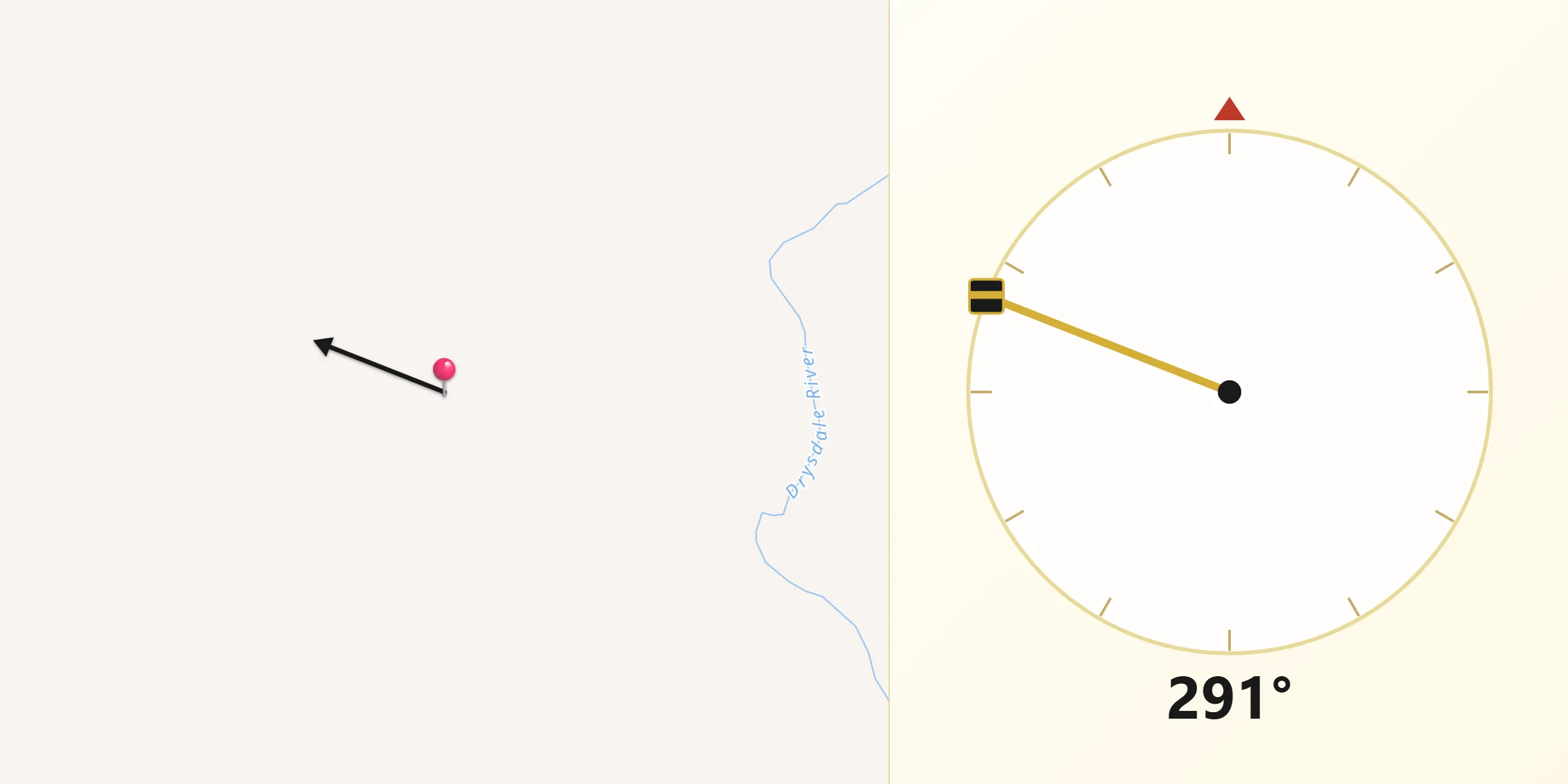 Qibla Direction from Wyndham-East Kimberley