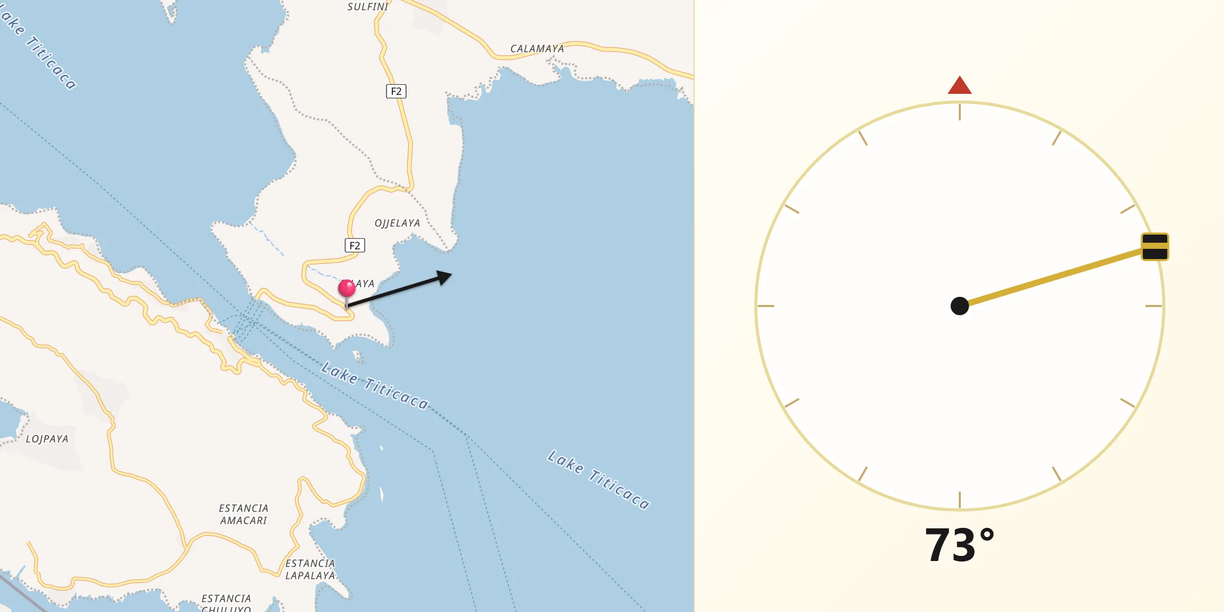 Dirección de la Qibla desde San Pablo
