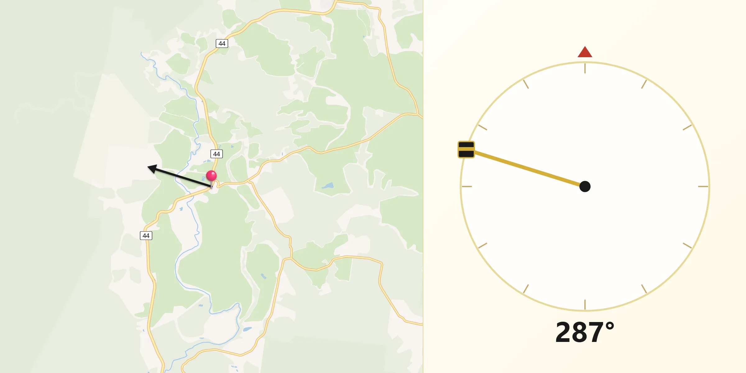 Qibla Direction from Julatten