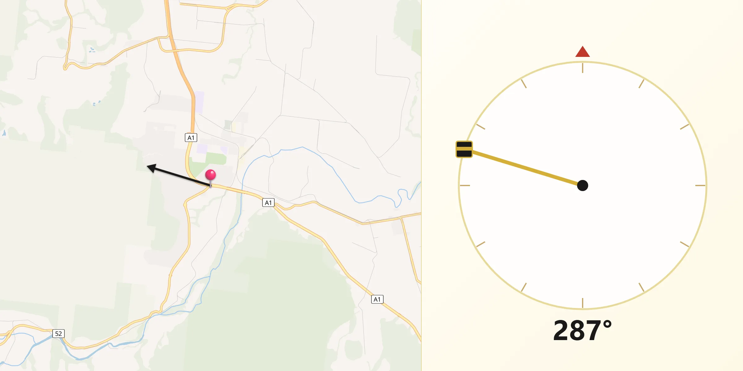 Qibla Direction from Gordonvale
