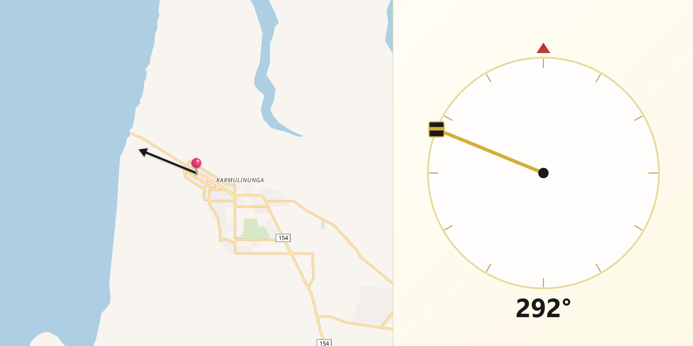Qibla Direction from Derby