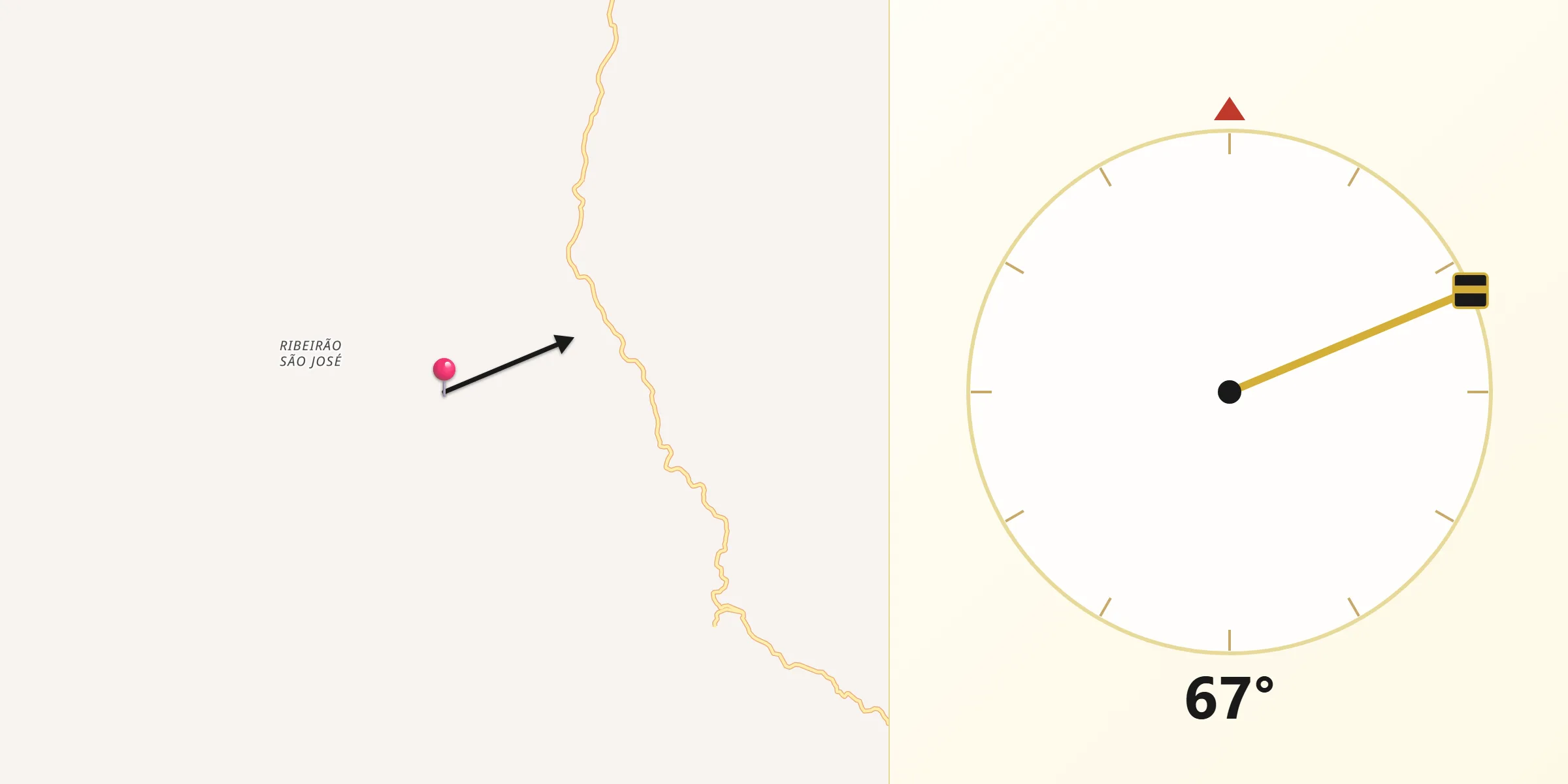 Direção da Qibla a partir de Setubinha