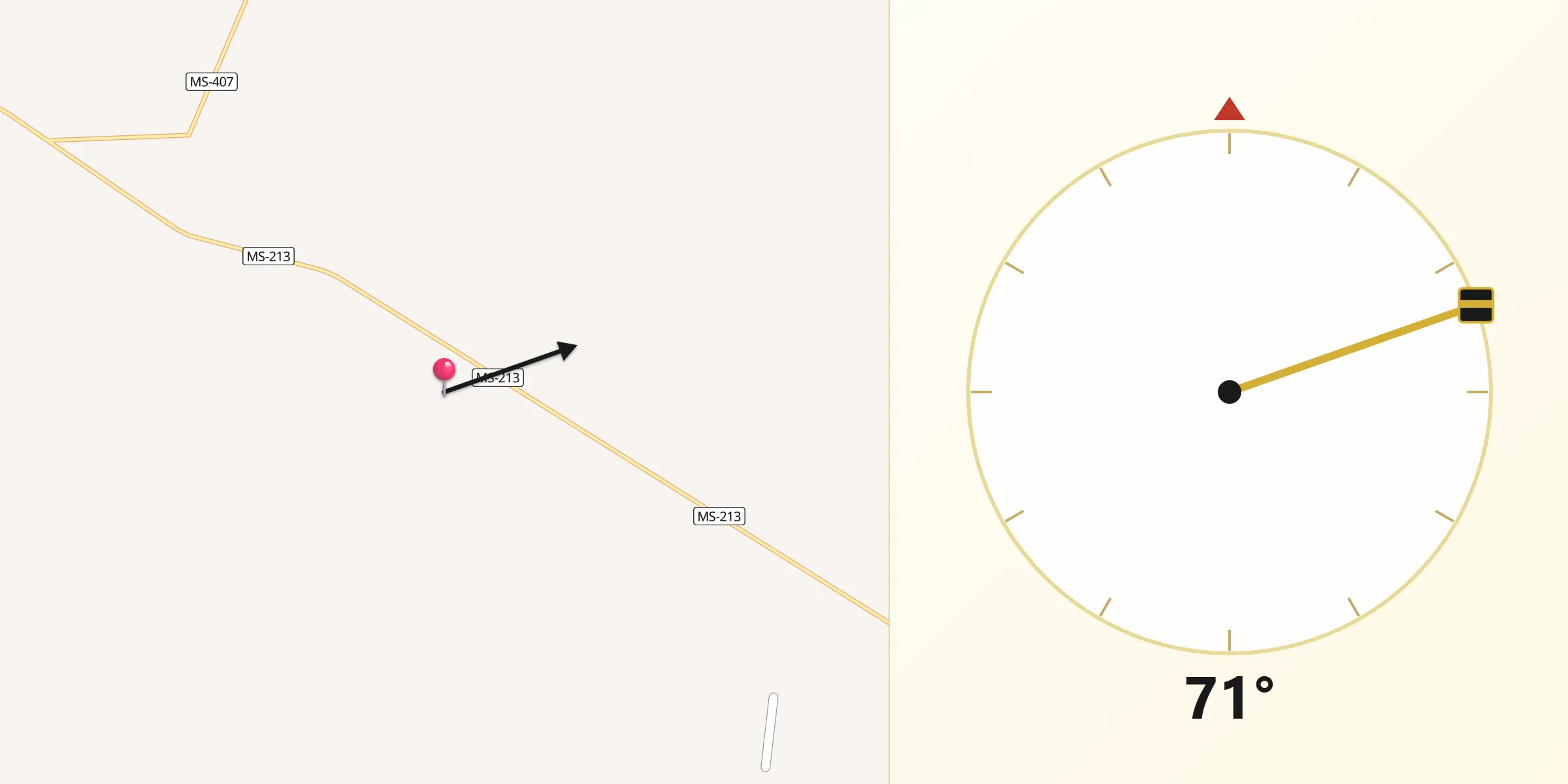 Direção da Qibla a partir de Sonora