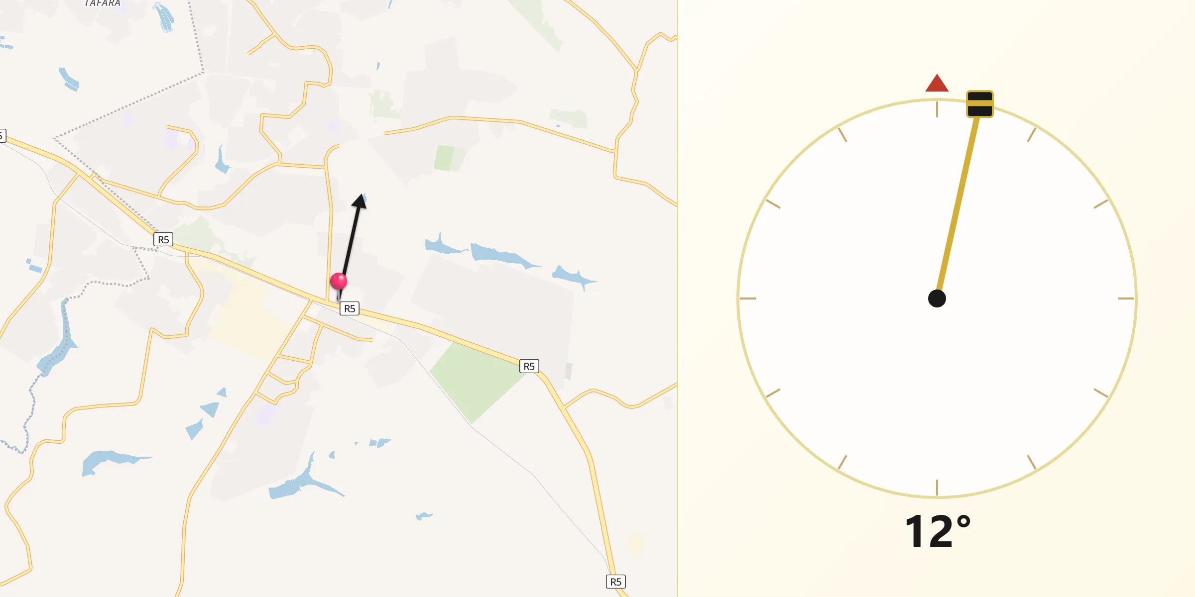 Qibla Direction from Ruwa