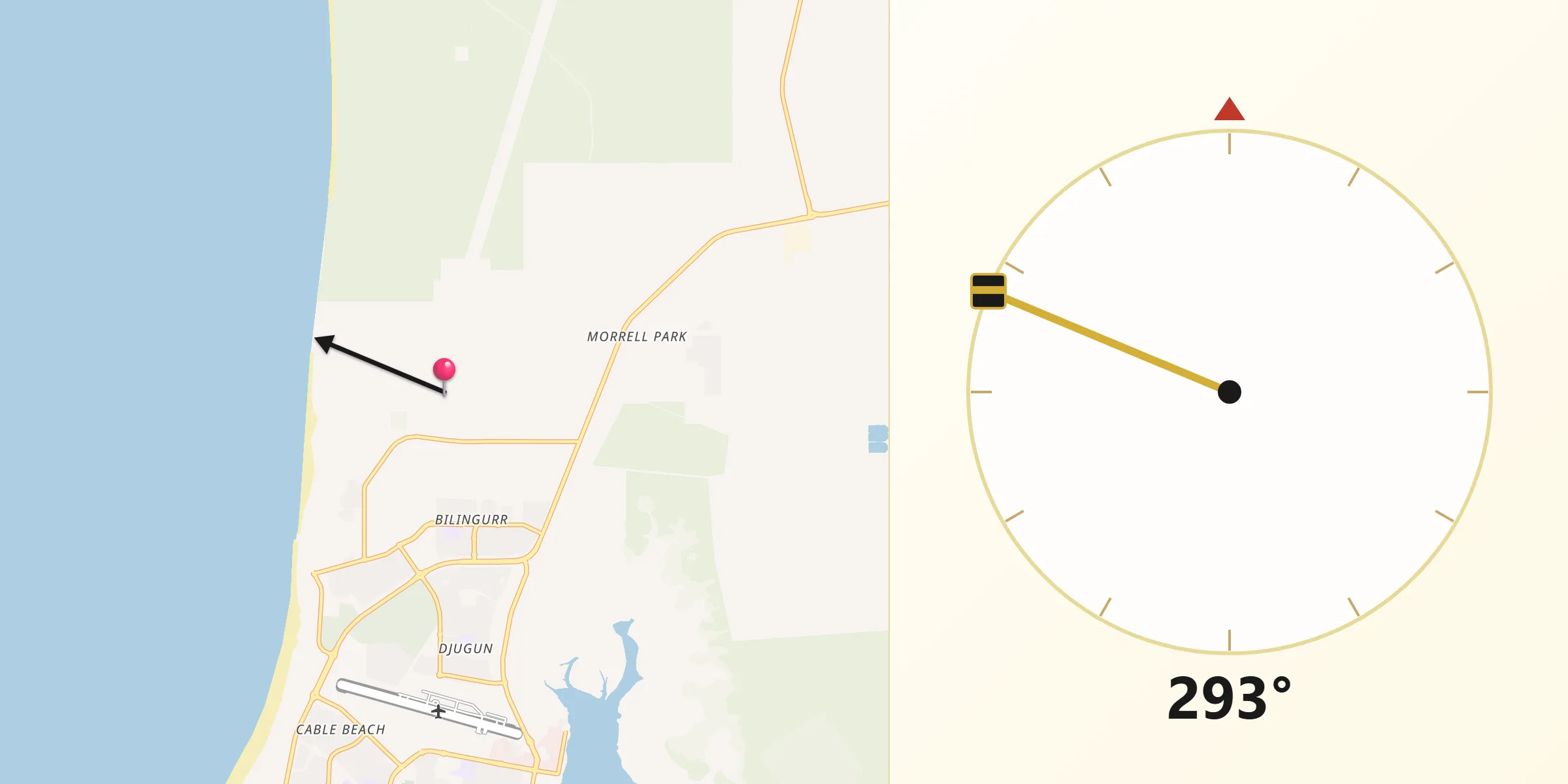 Qibla Direction from Bilingurr