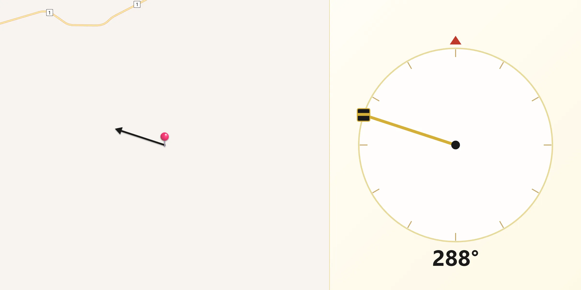 Qibla Direction from Burke