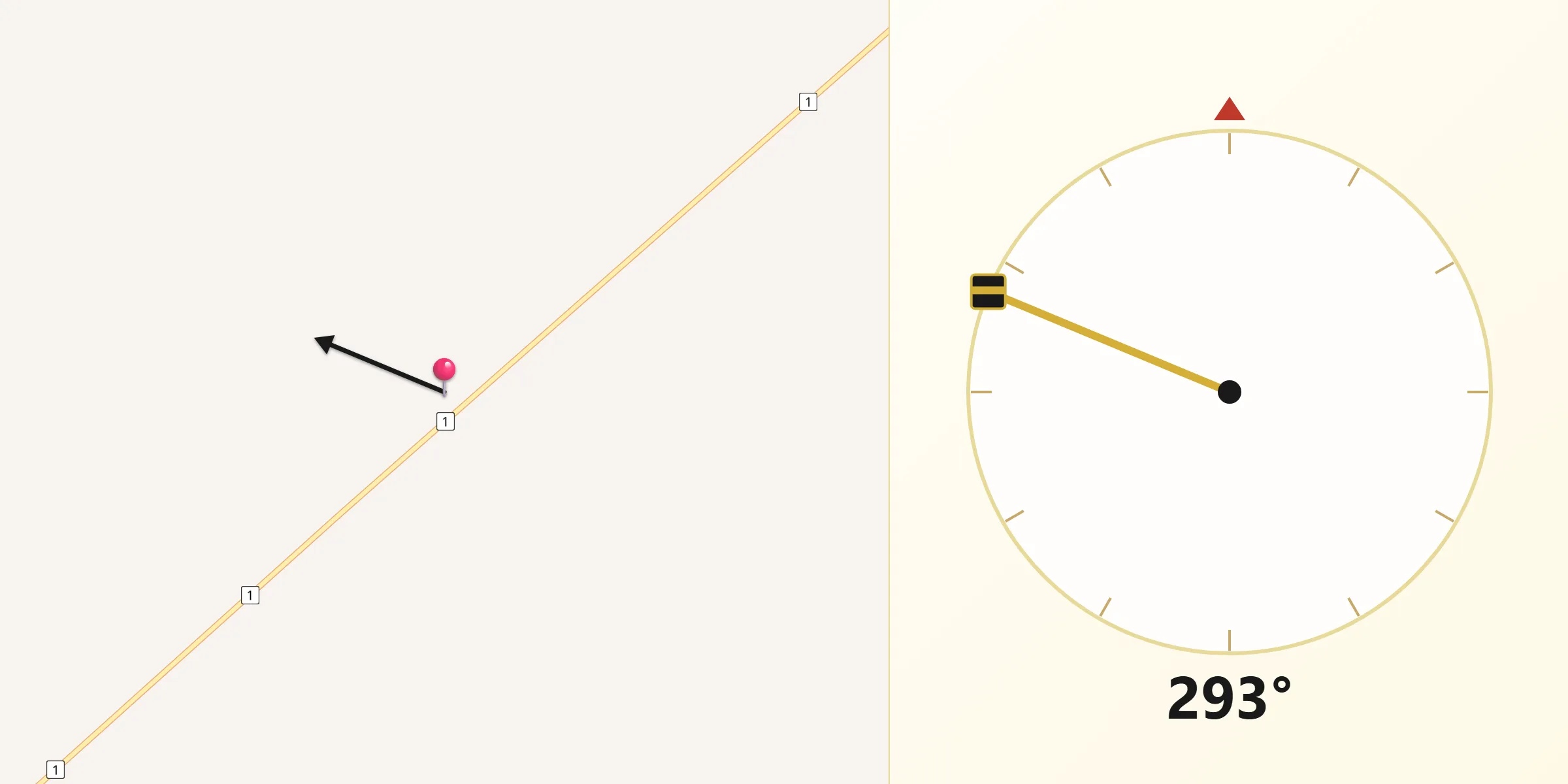 Qibla Direction from Roebuck