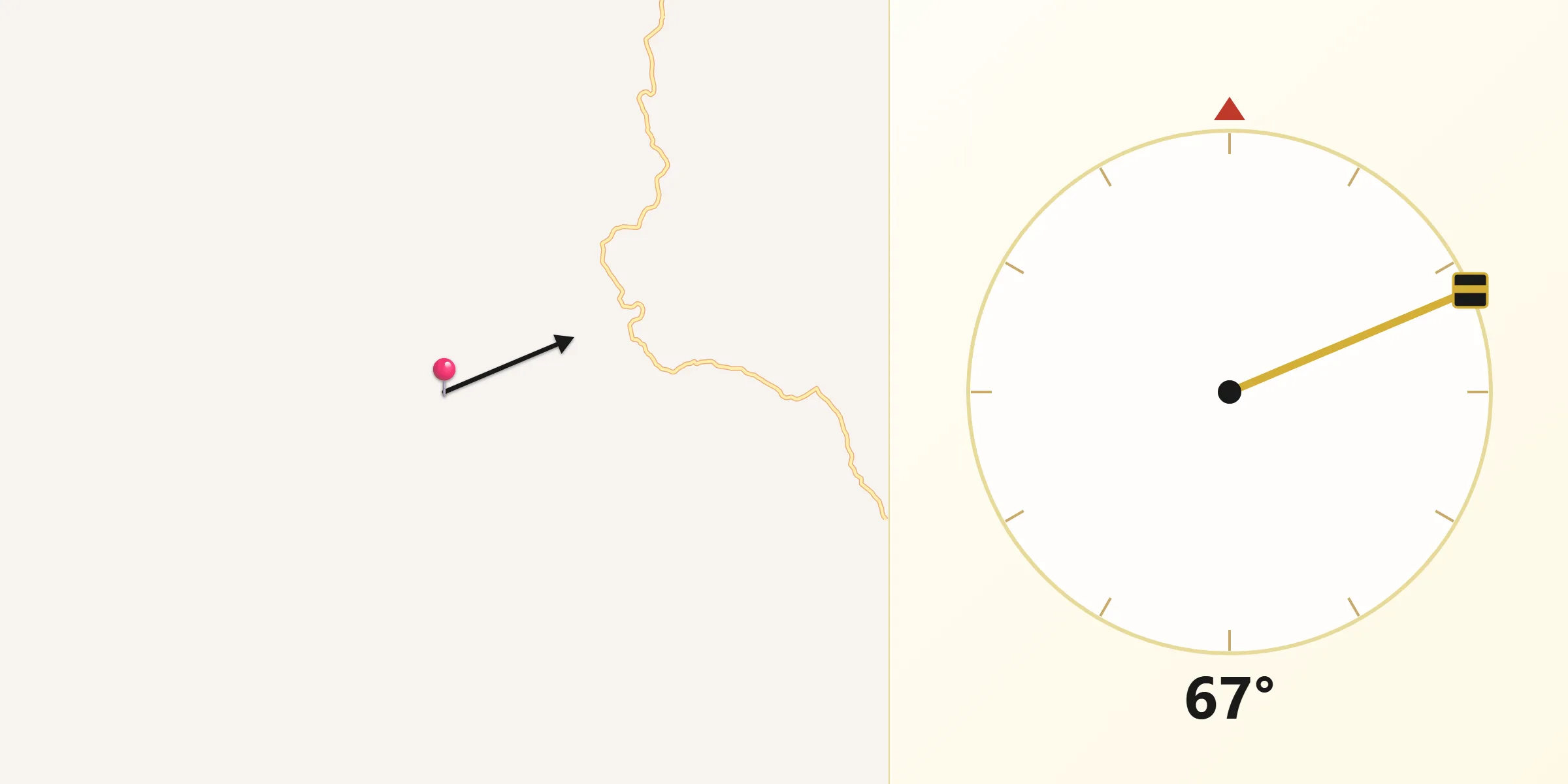 Direção da Qibla a partir de Itambacuri