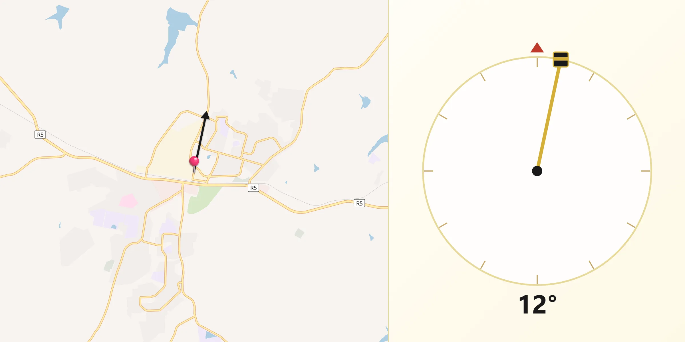 Qibla Direction from Marondera
