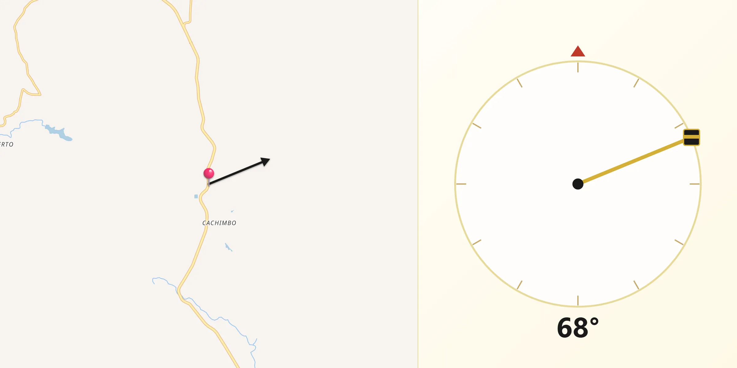 Direção da Qibla a partir de Datas