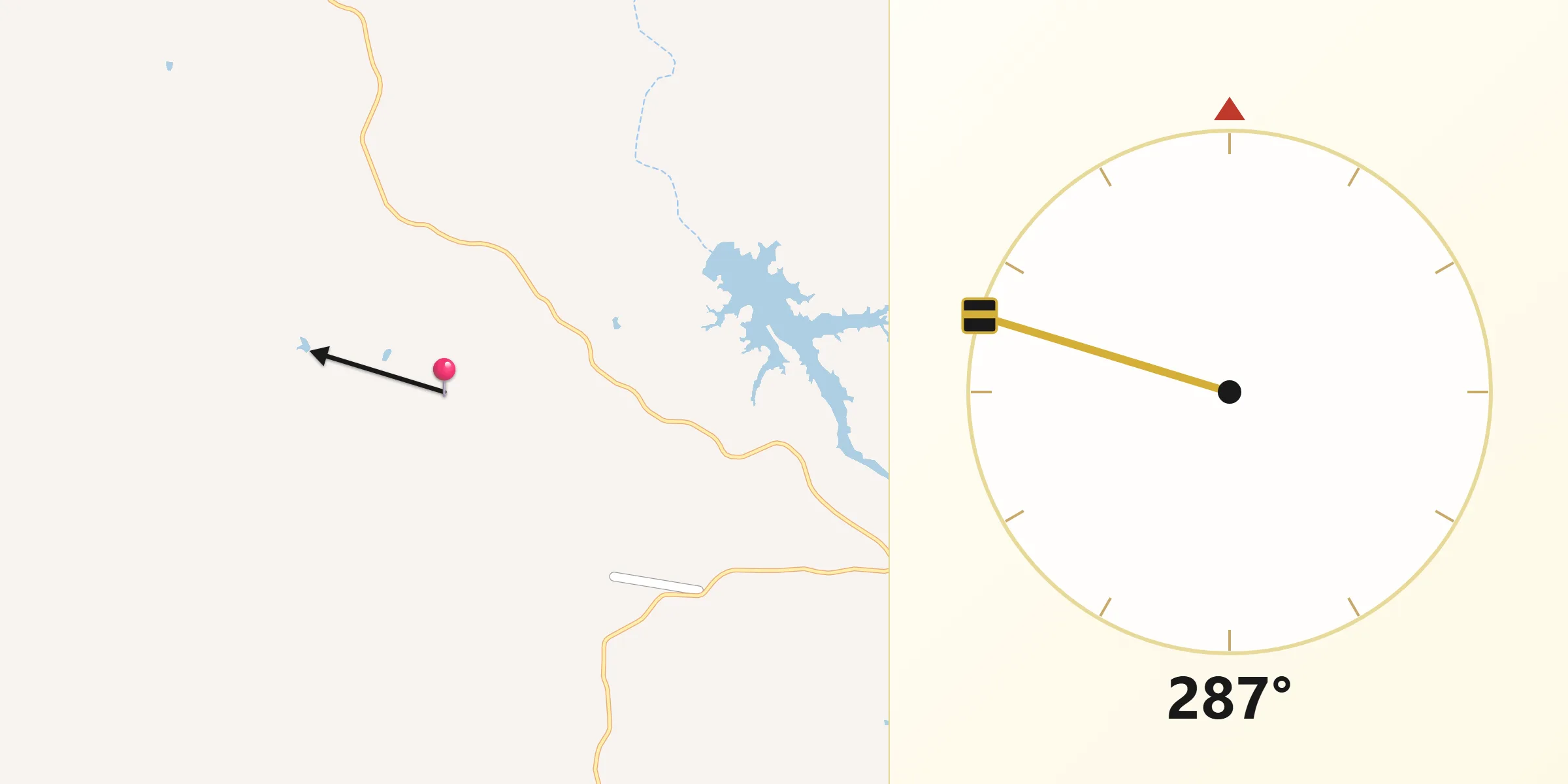 Qibla Direction from Etheridge