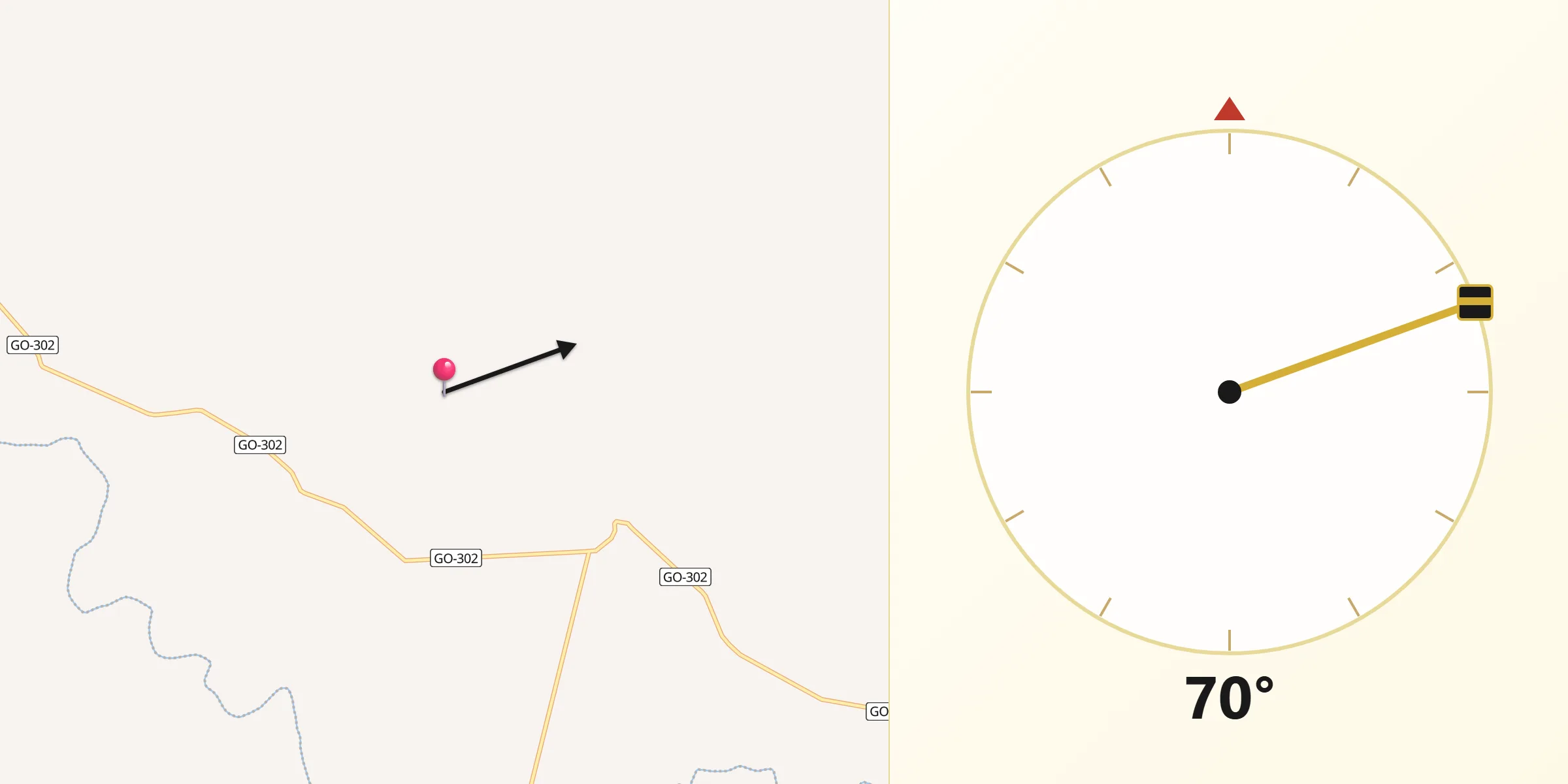Direção da Qibla a partir de Lagoa Santa
