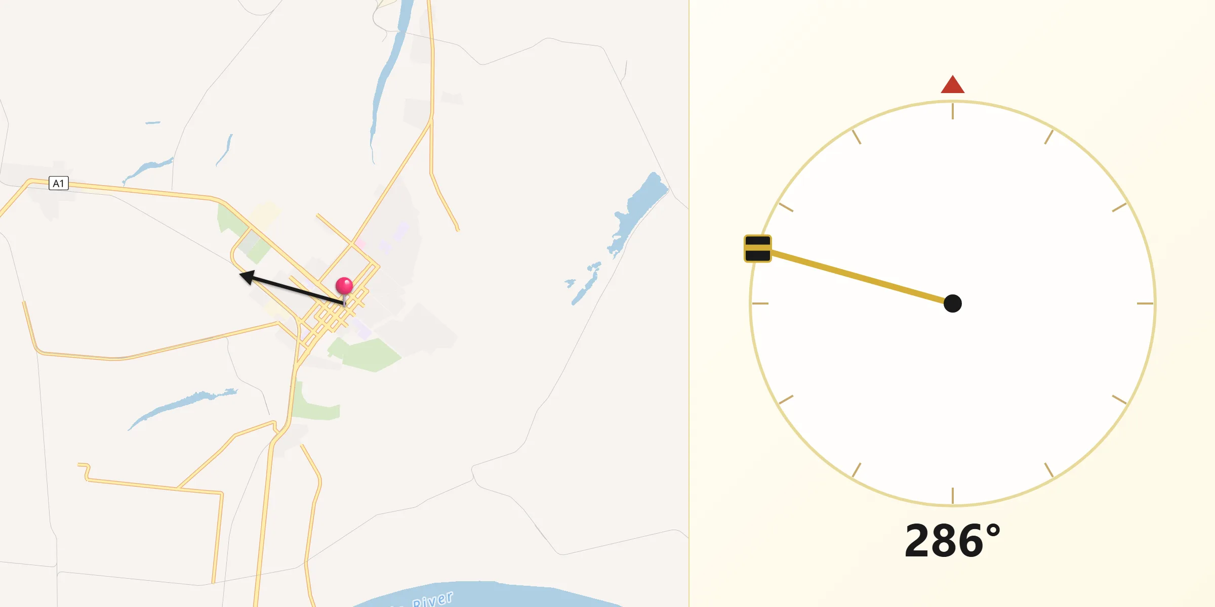 Qibla Direction from Ayr